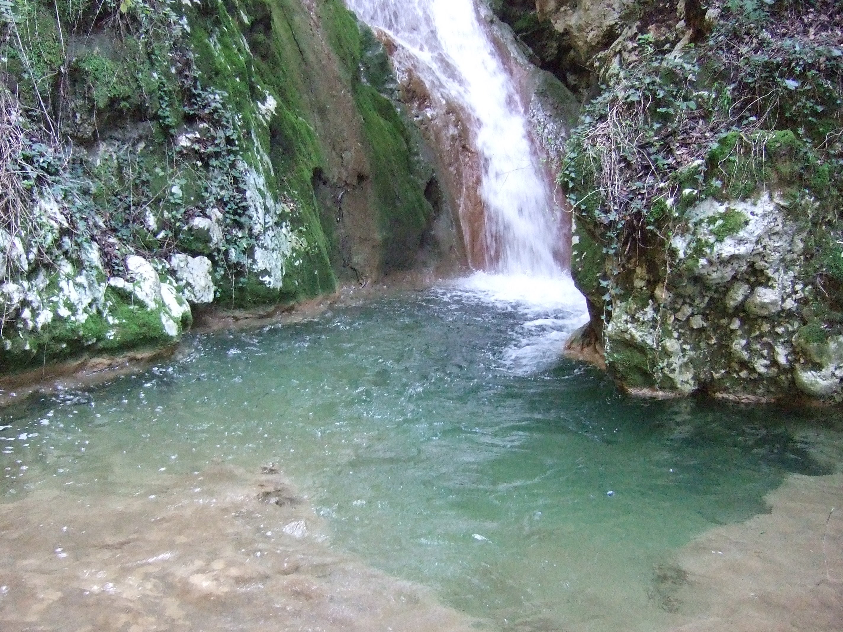 Amazing waterfall into the wild nature of Corfu, Greece - YouTube