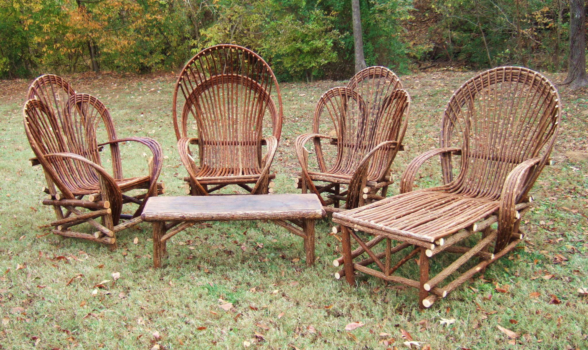 This is the willow furniture that my grandpa builds. He has built it ...