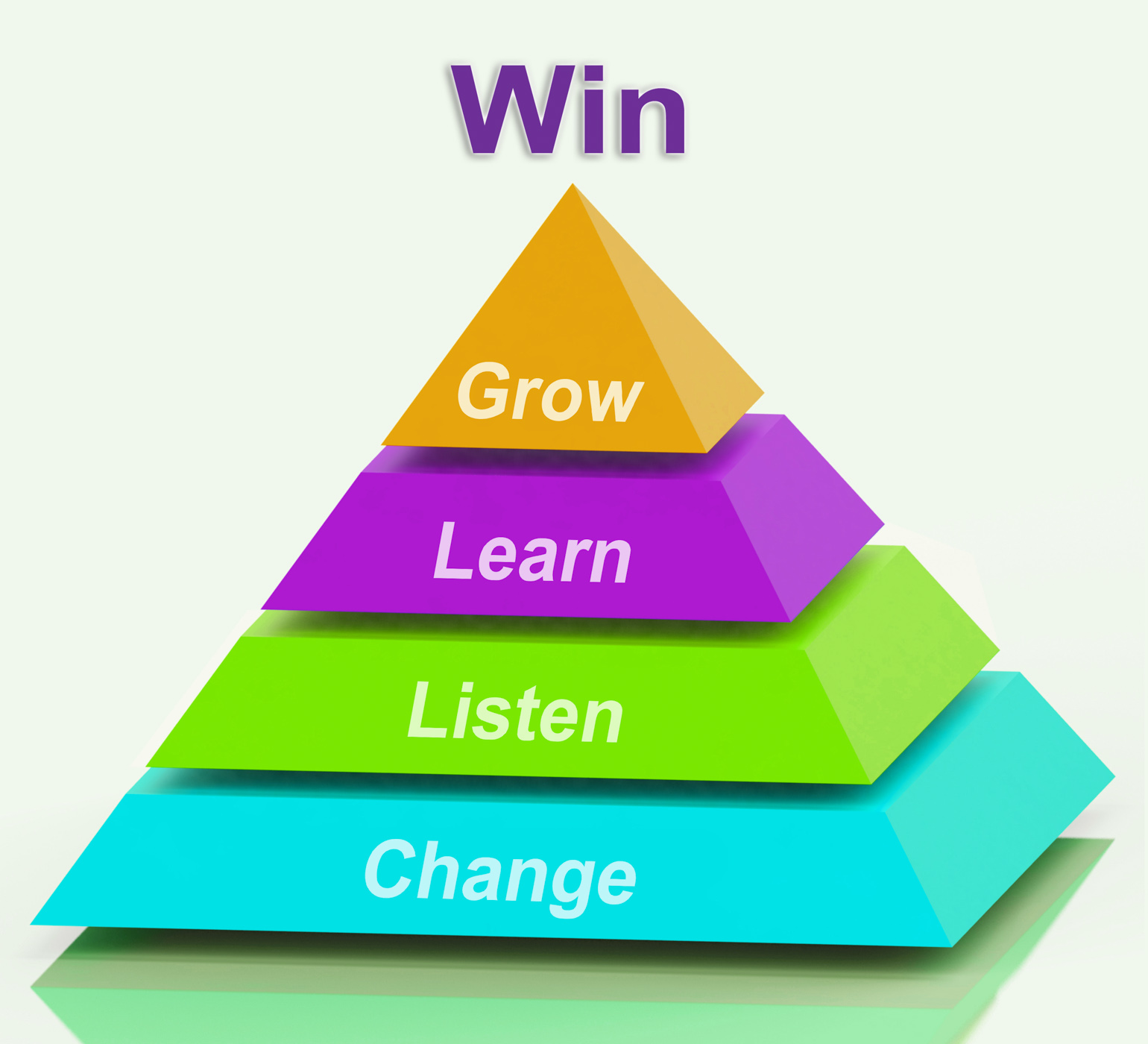 Win Pyramid Shows Success Accomplishment Or Victory, Accomplish, Learner, Win, Victory, HQ Photo