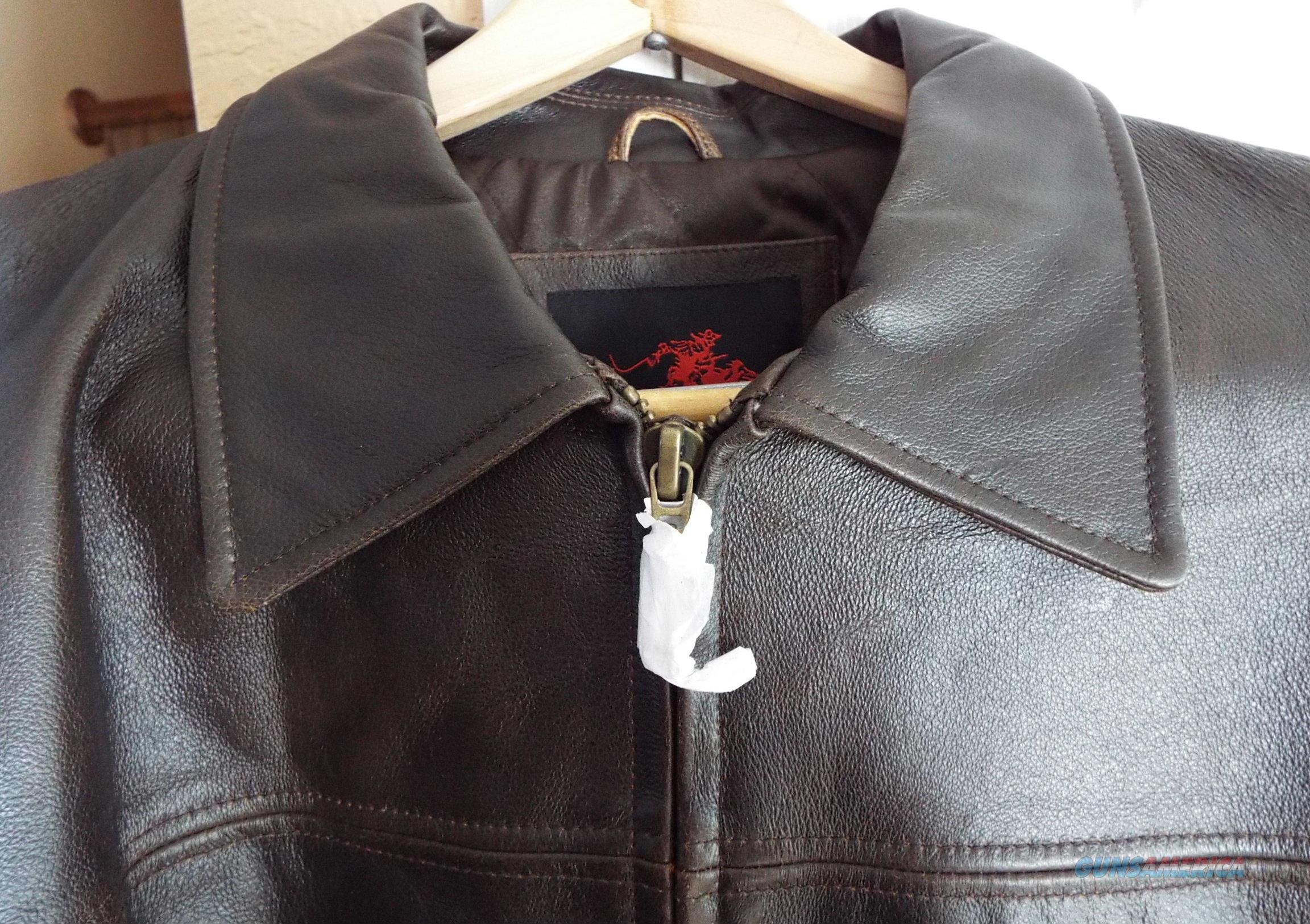 Winchester Leather Coat Jacket Distressed Lined... for sale