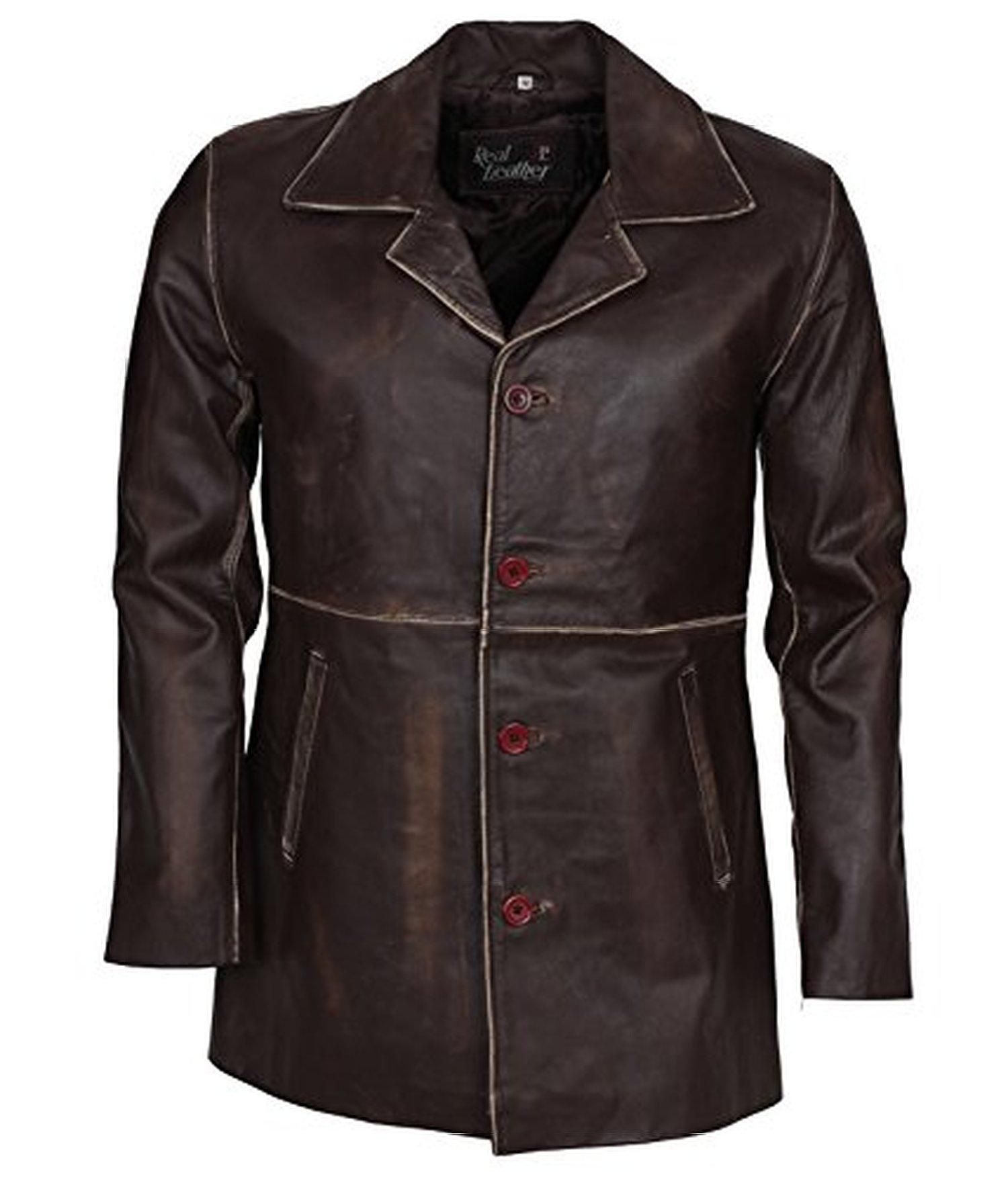 SuperNatural Dean Winchester Brown Distressed Italian leather coat ...