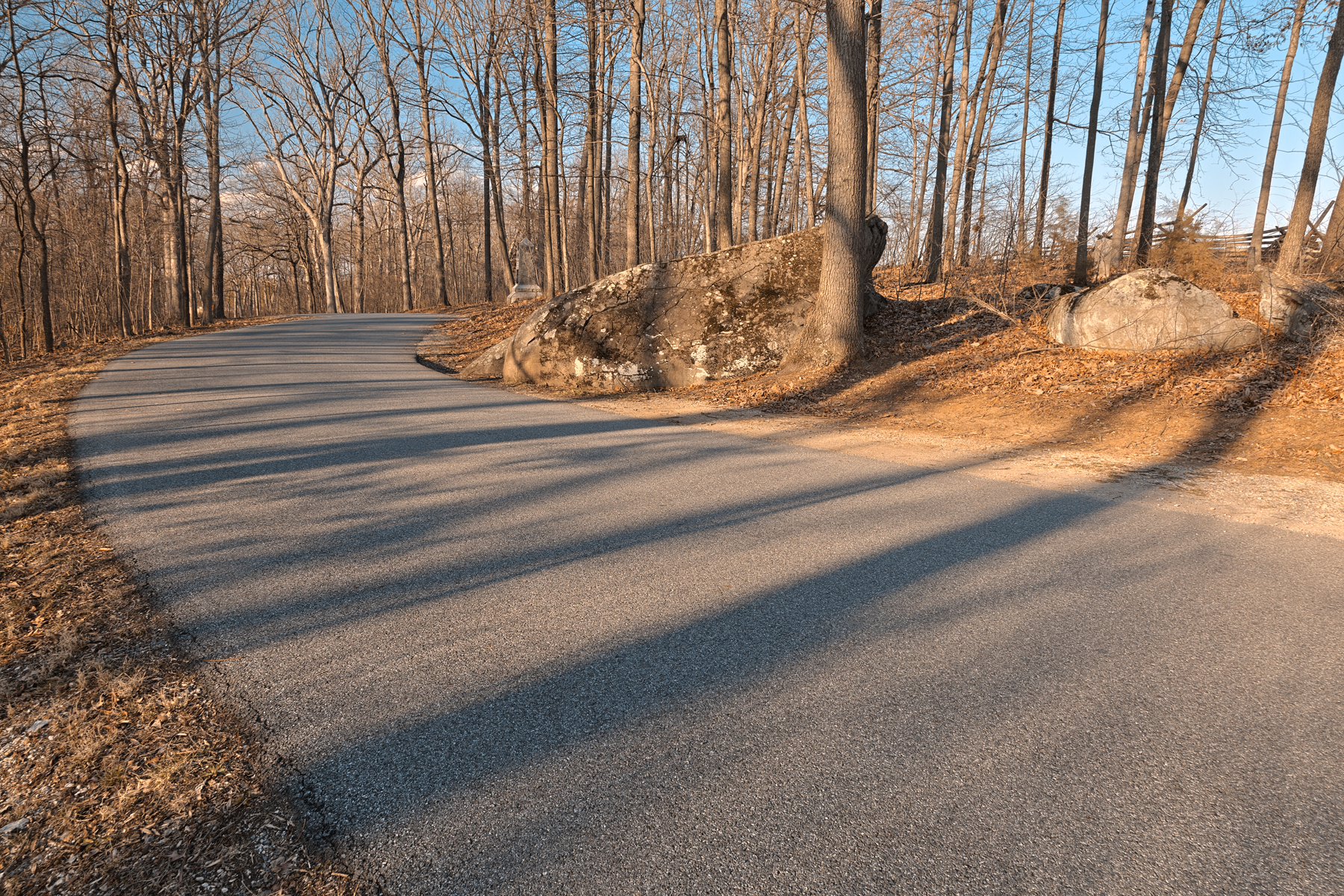 Winding Gettysburg Road - HDR, America, Shadow, Shades, Shade, HQ Photo