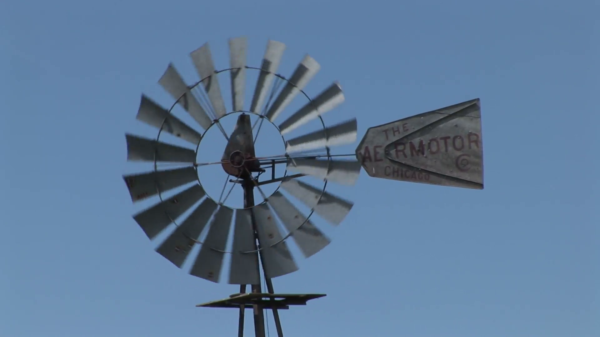 Land Use Western Region Windmill Zoom Out Stock Video Footage ...