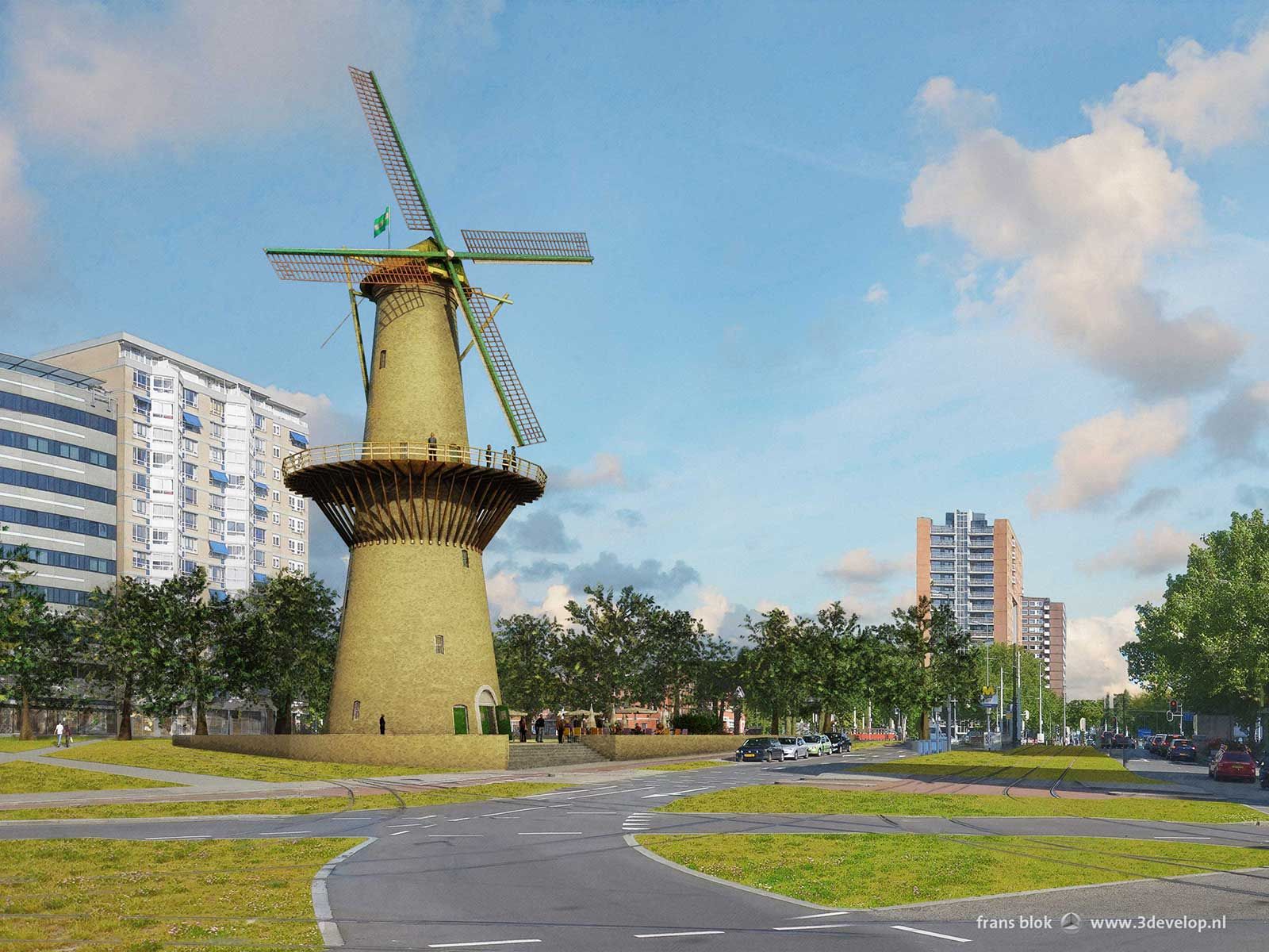 De terugkeer van molen De Noord op het Oostplein | Windmill and ...