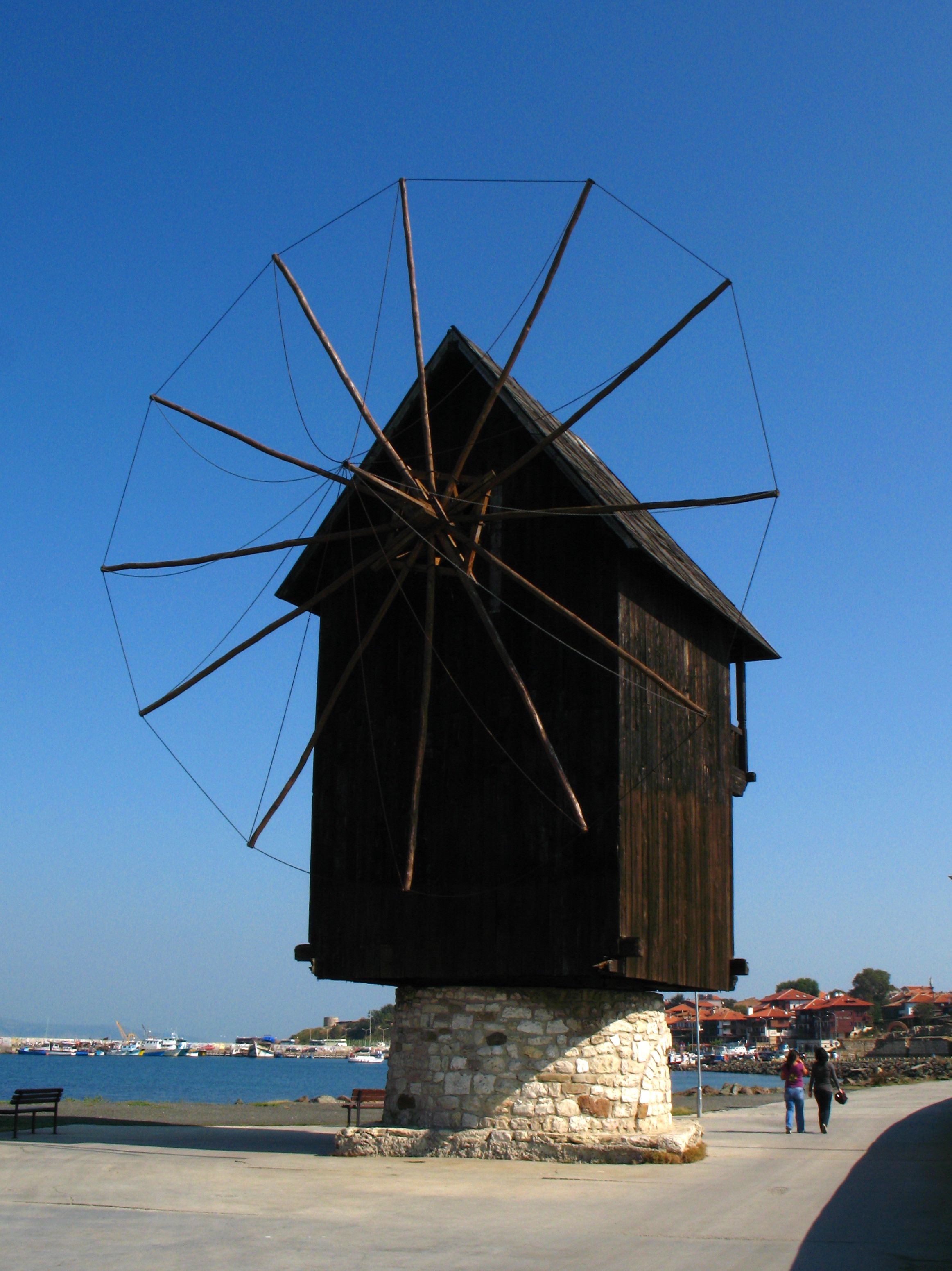 windmills | File:Windmill on causeway to old town of Nessebar.jpg ...