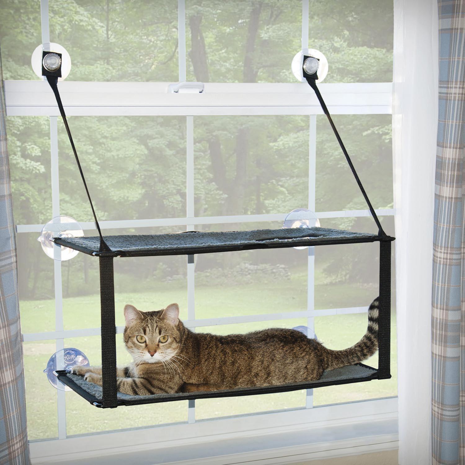 Amazon.com : K&H Pet Products EZ Mount Window Double Stack Kitty ...