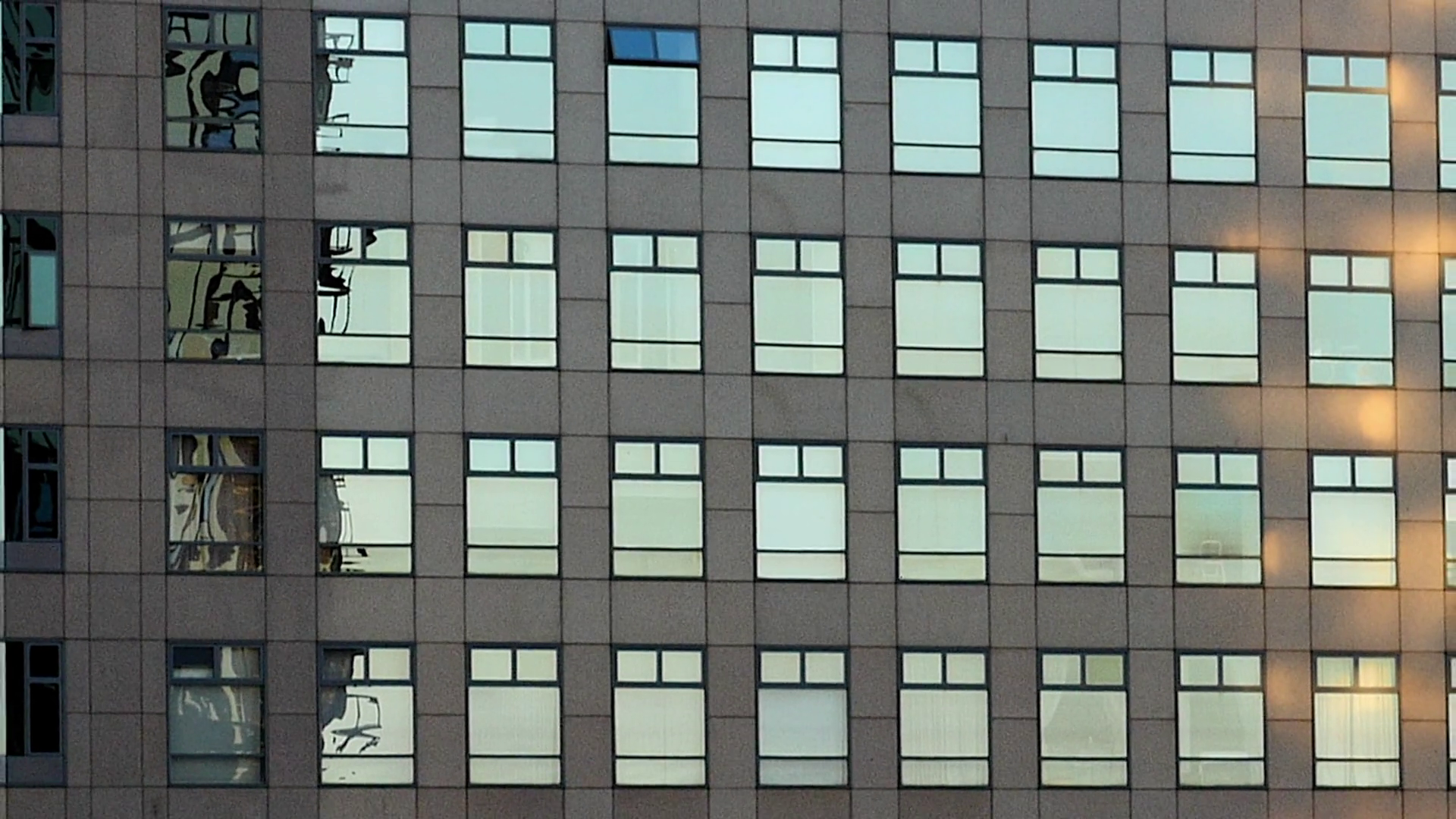 Zoom Out of Modern Office Building Windows Stock Video Footage ...