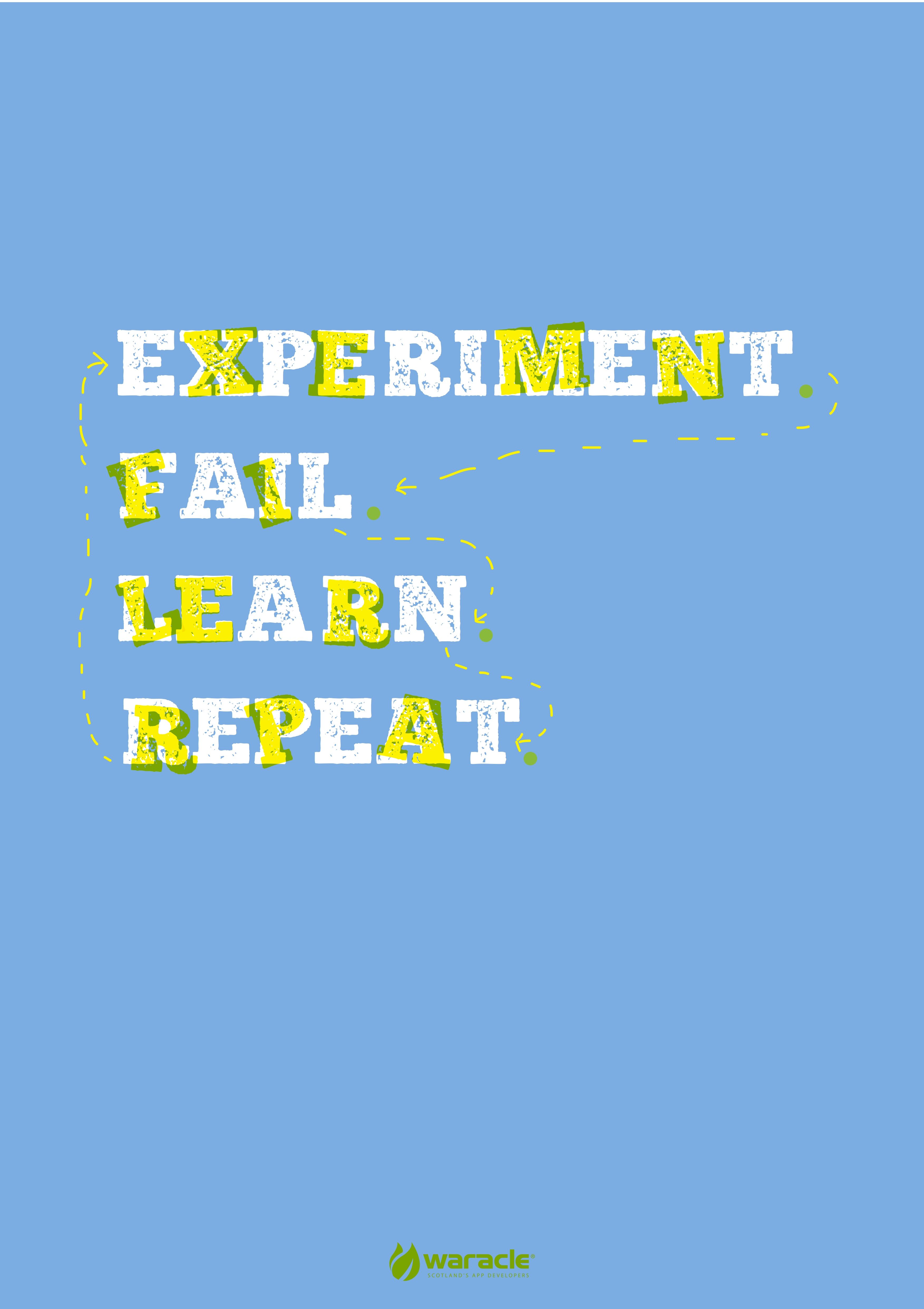 Experiment, fail, learn, repeat. #mobile #apps #positive #messages ...