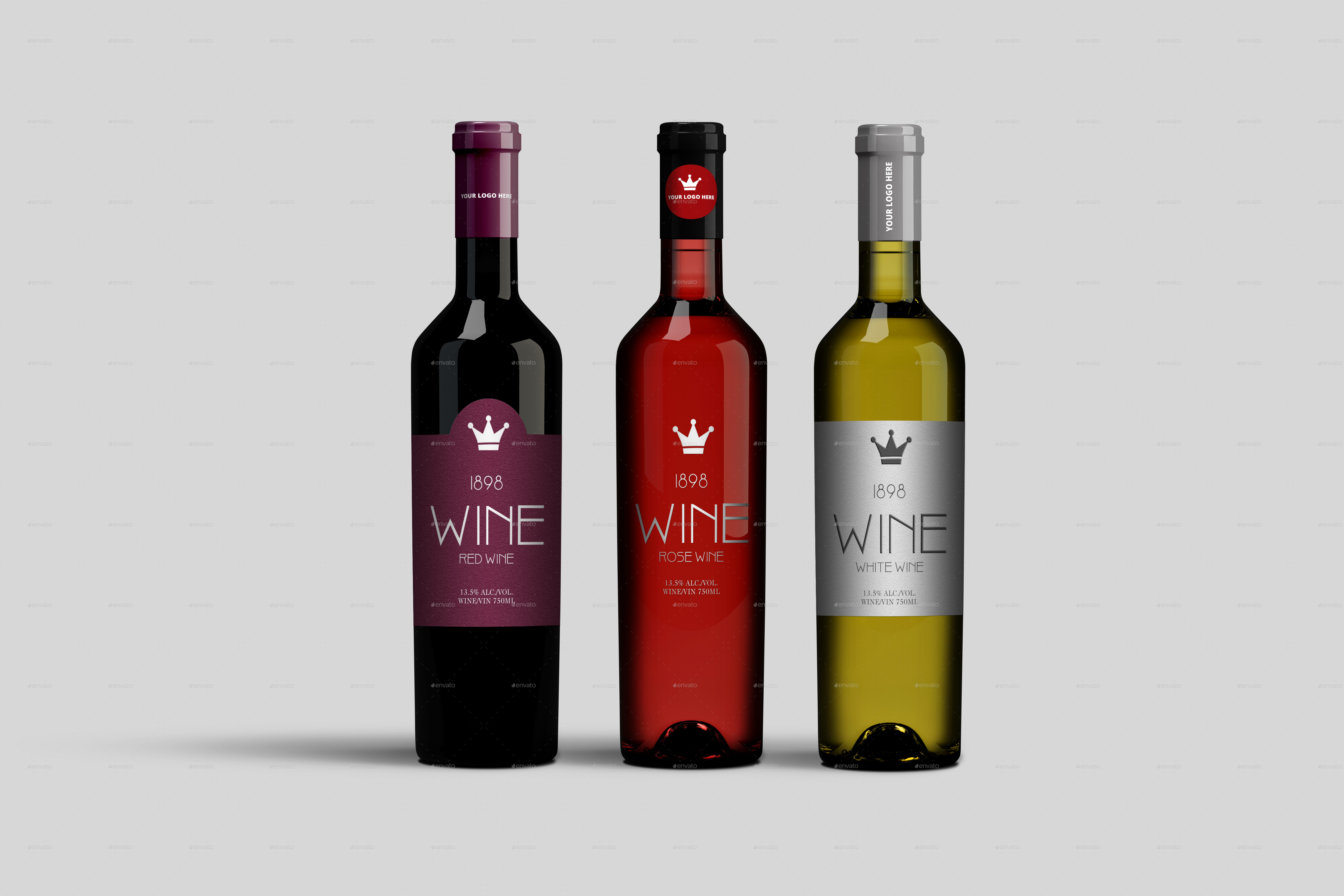 Wine Bottle Mockup by masterpixdesign | GraphicRiver