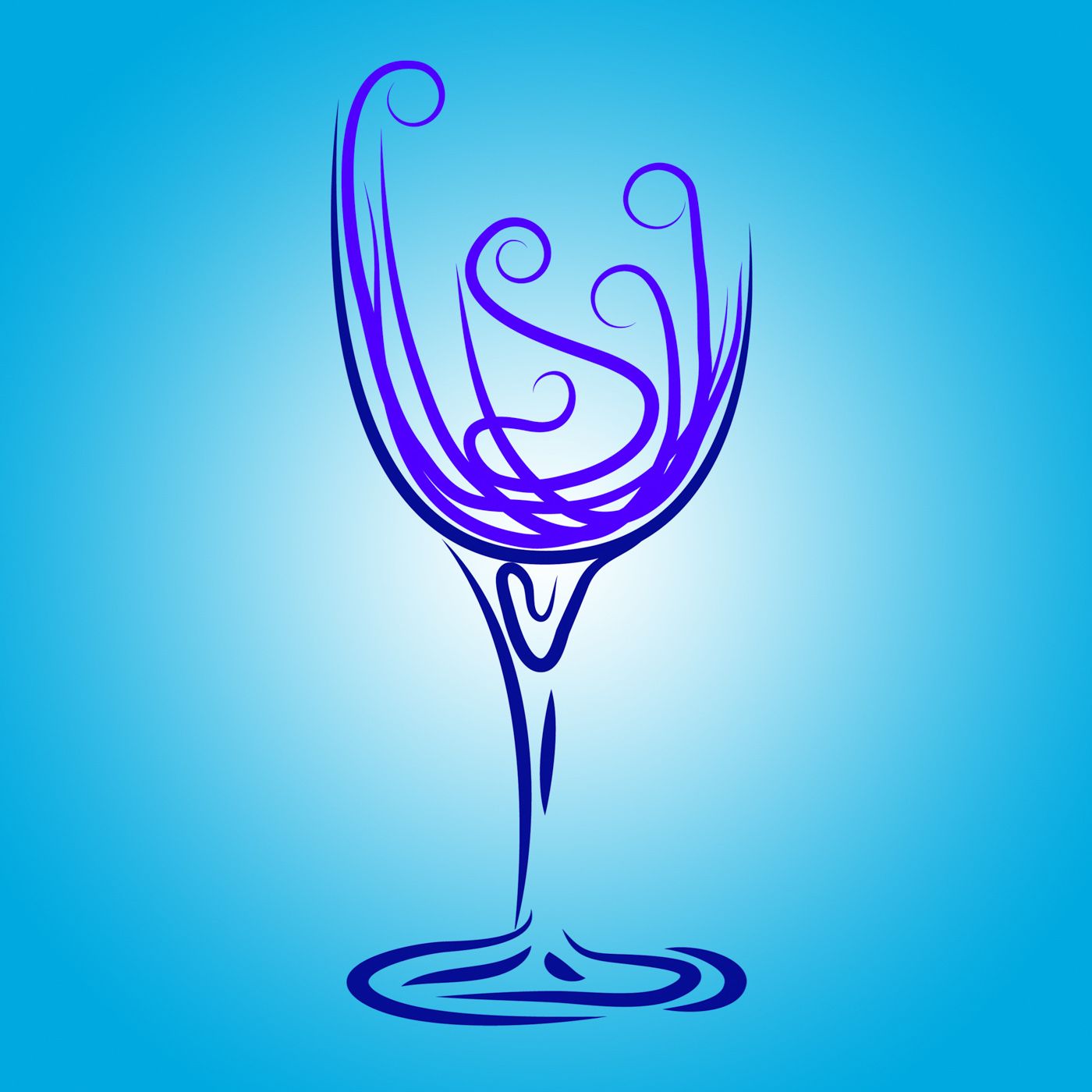 Wine glass shows wine-glass drink and celebrations photo