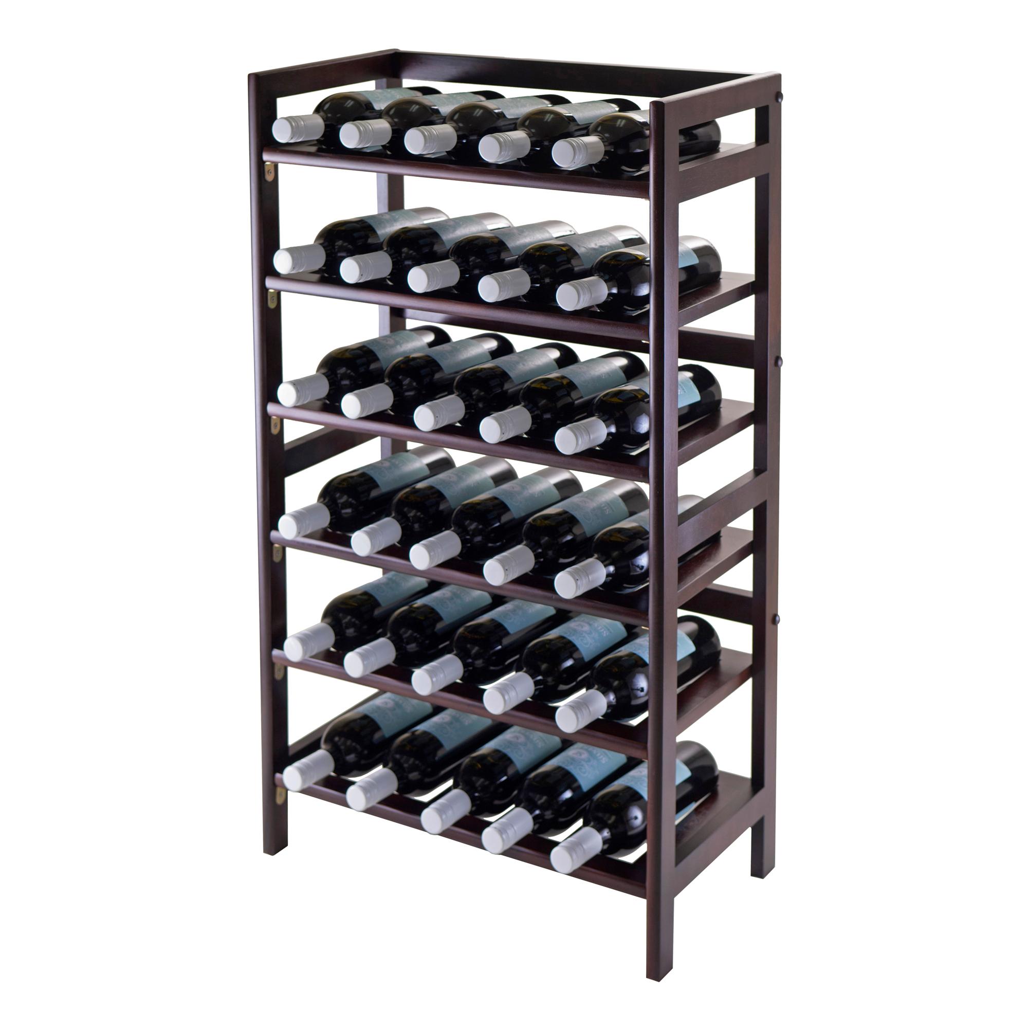 Amazon.com: Winsome 6-Tier Silvi Wine Rack, 30-Bottle: Home & Kitchen