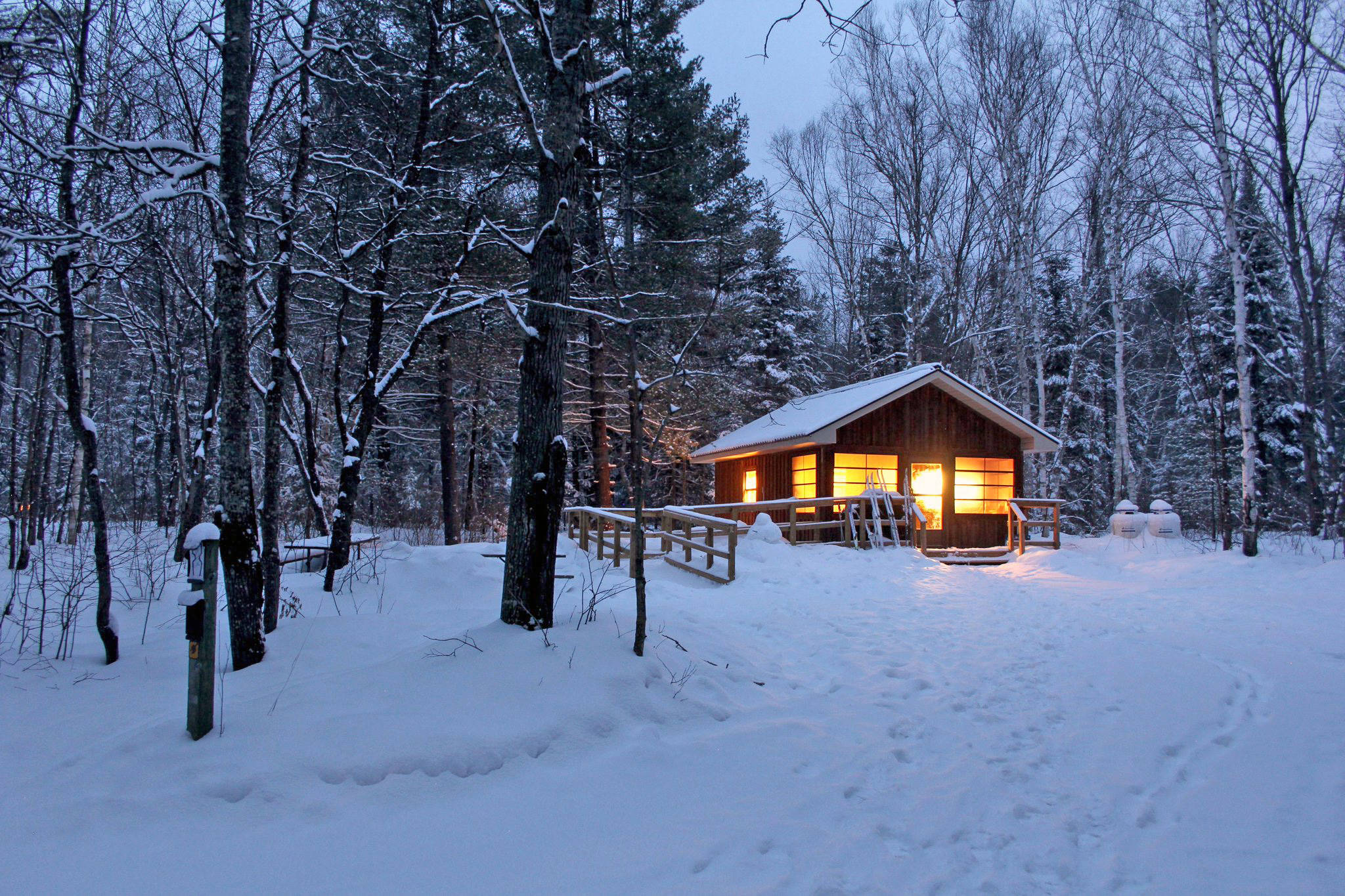 This park is the ultimate winter camping destination in Ontario
