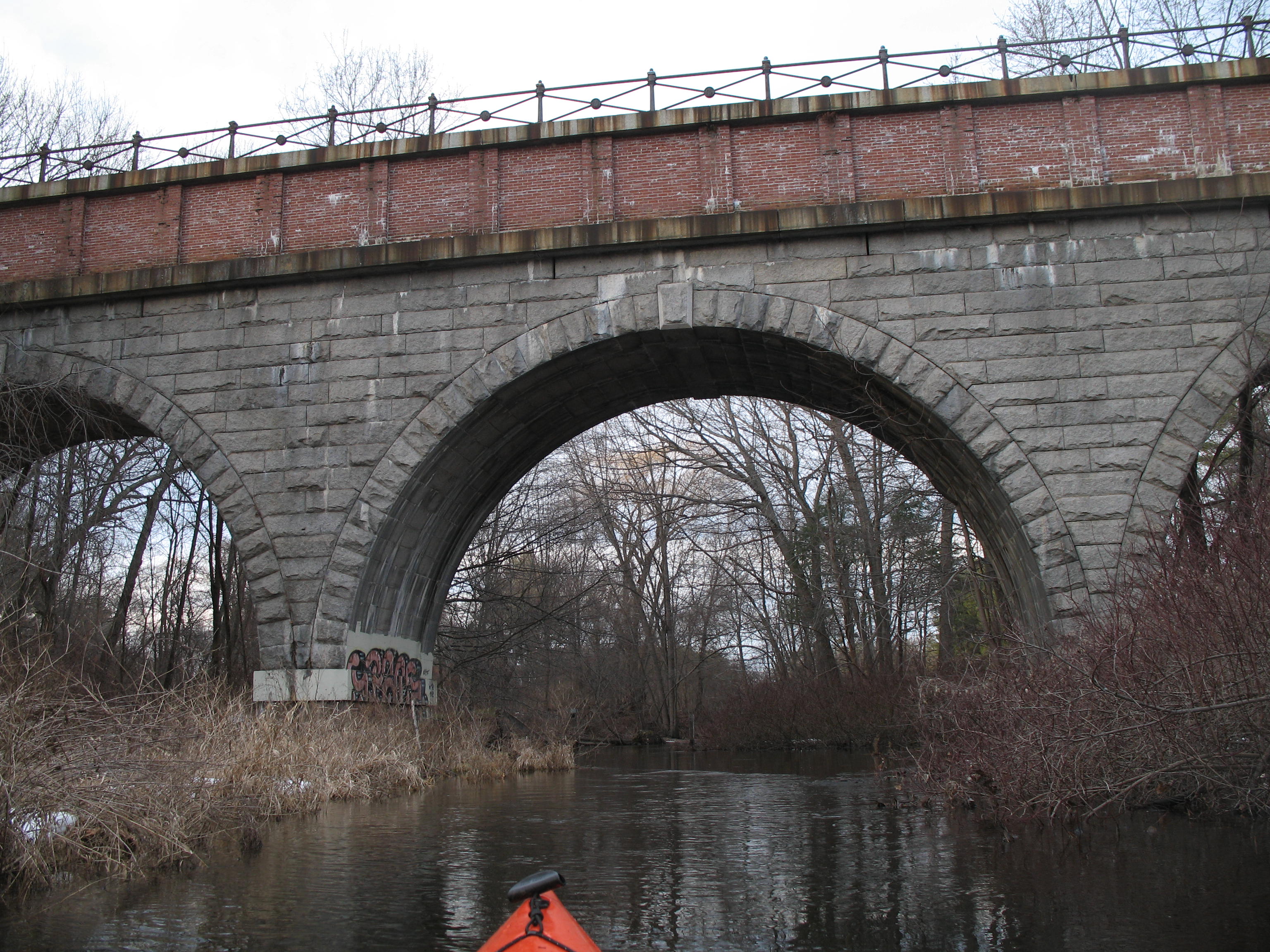Charles River kayak winter bridge Wellesley aqueduct – I see ...