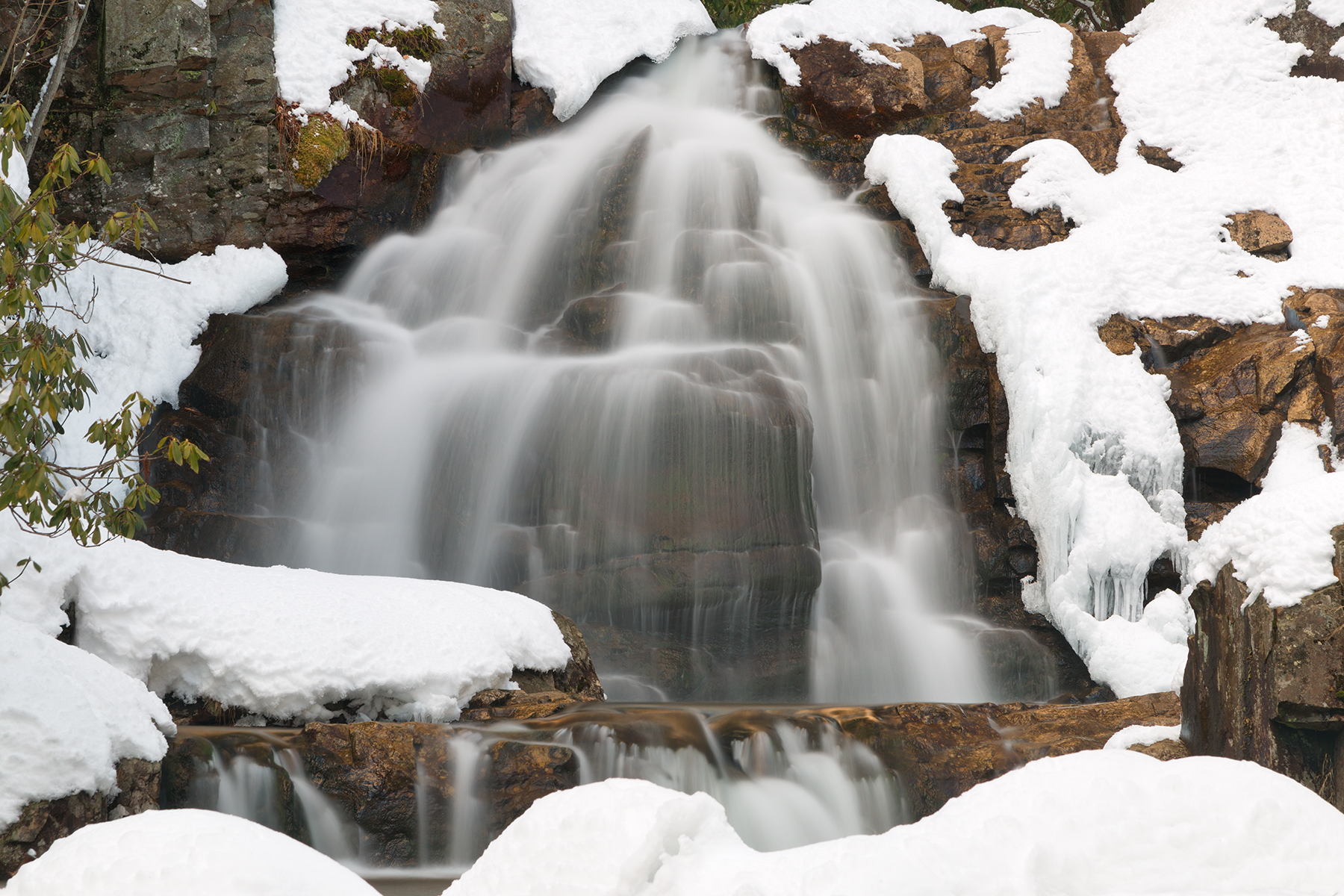 Winter hawk falls - hdr photo