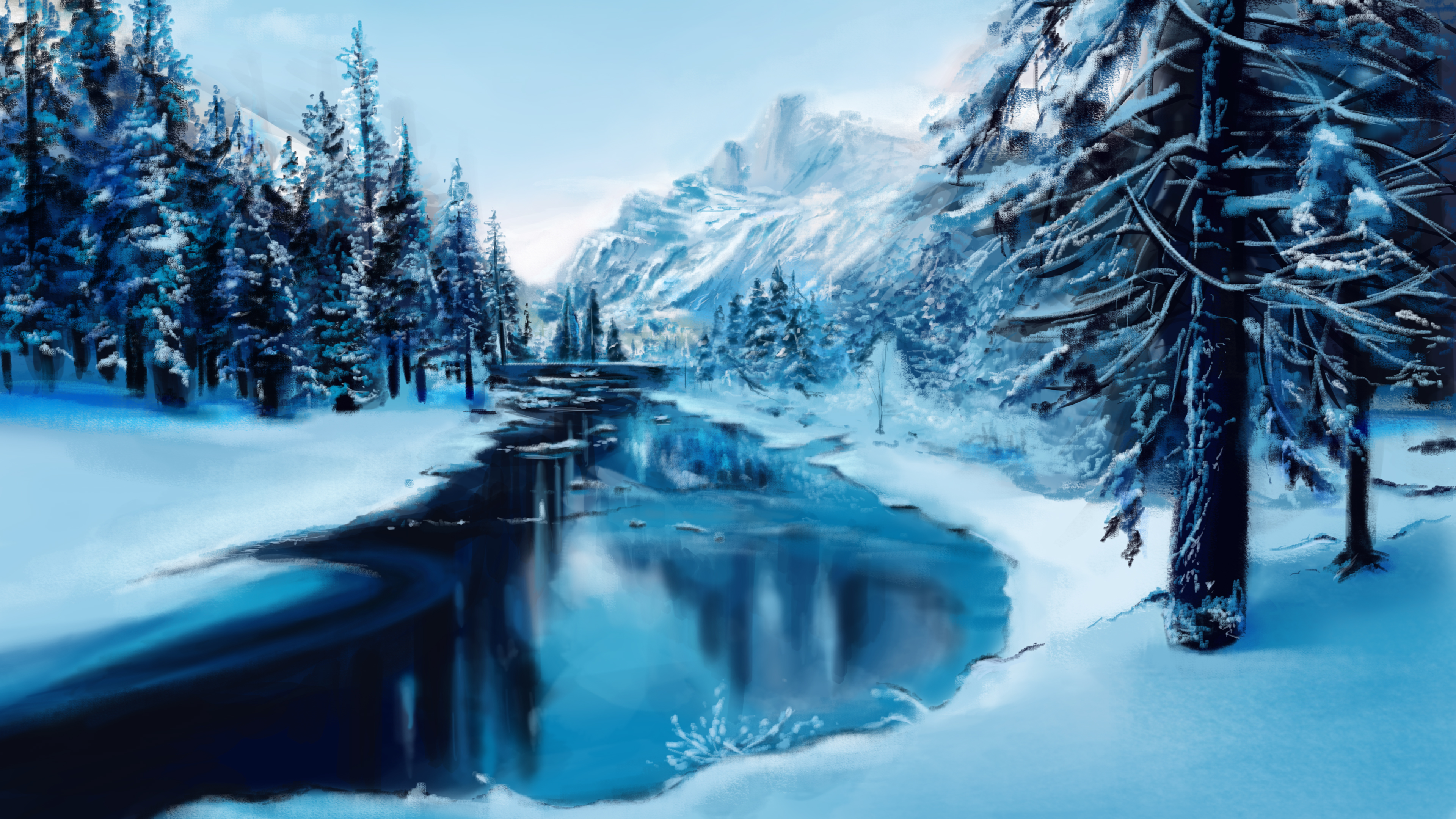 Free Photo Winter Landscape, Winter Landscapes Images