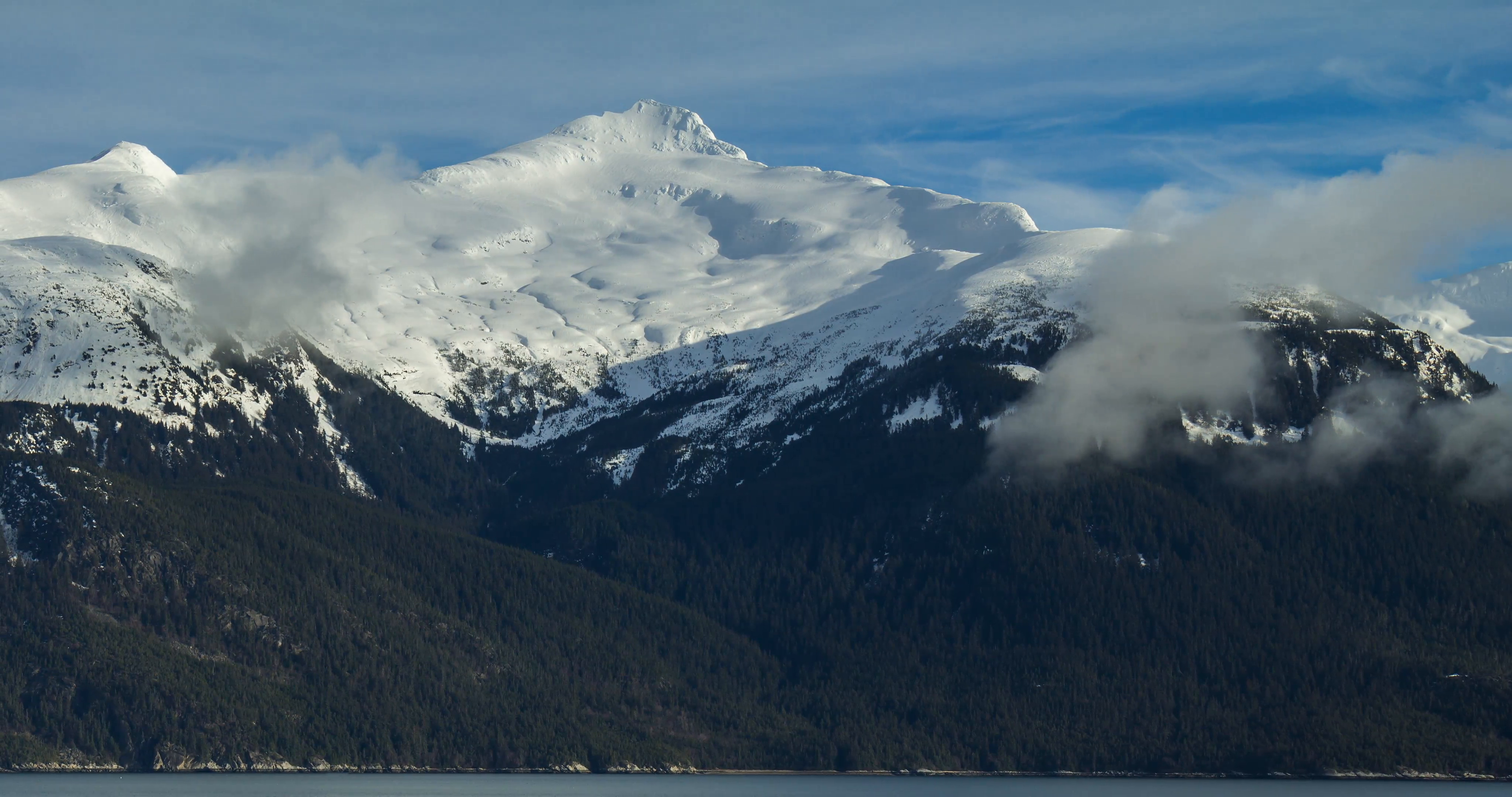Rugged Winter Mountain Time Lapse Alaska 4K Stock Video Footage ...