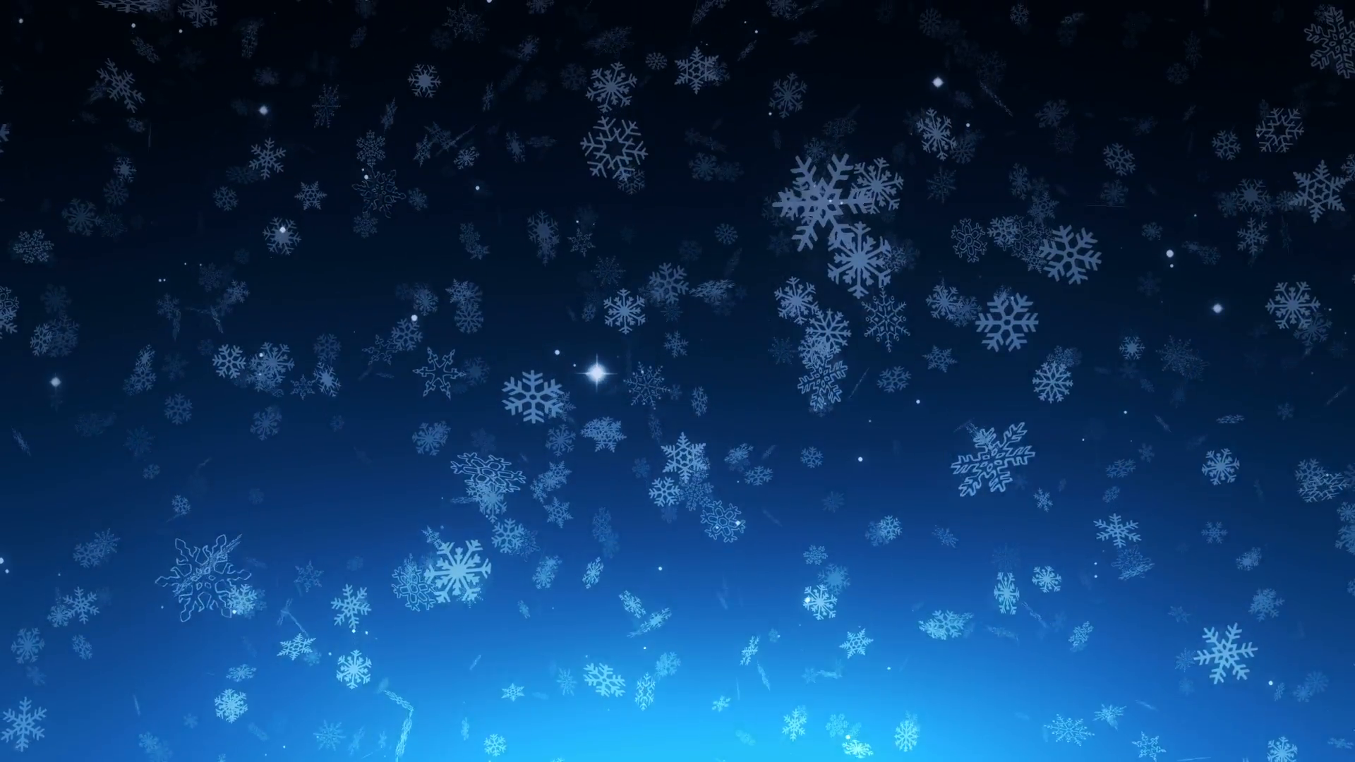 Winter night sky christmas snowfall - loopable background Motion ...