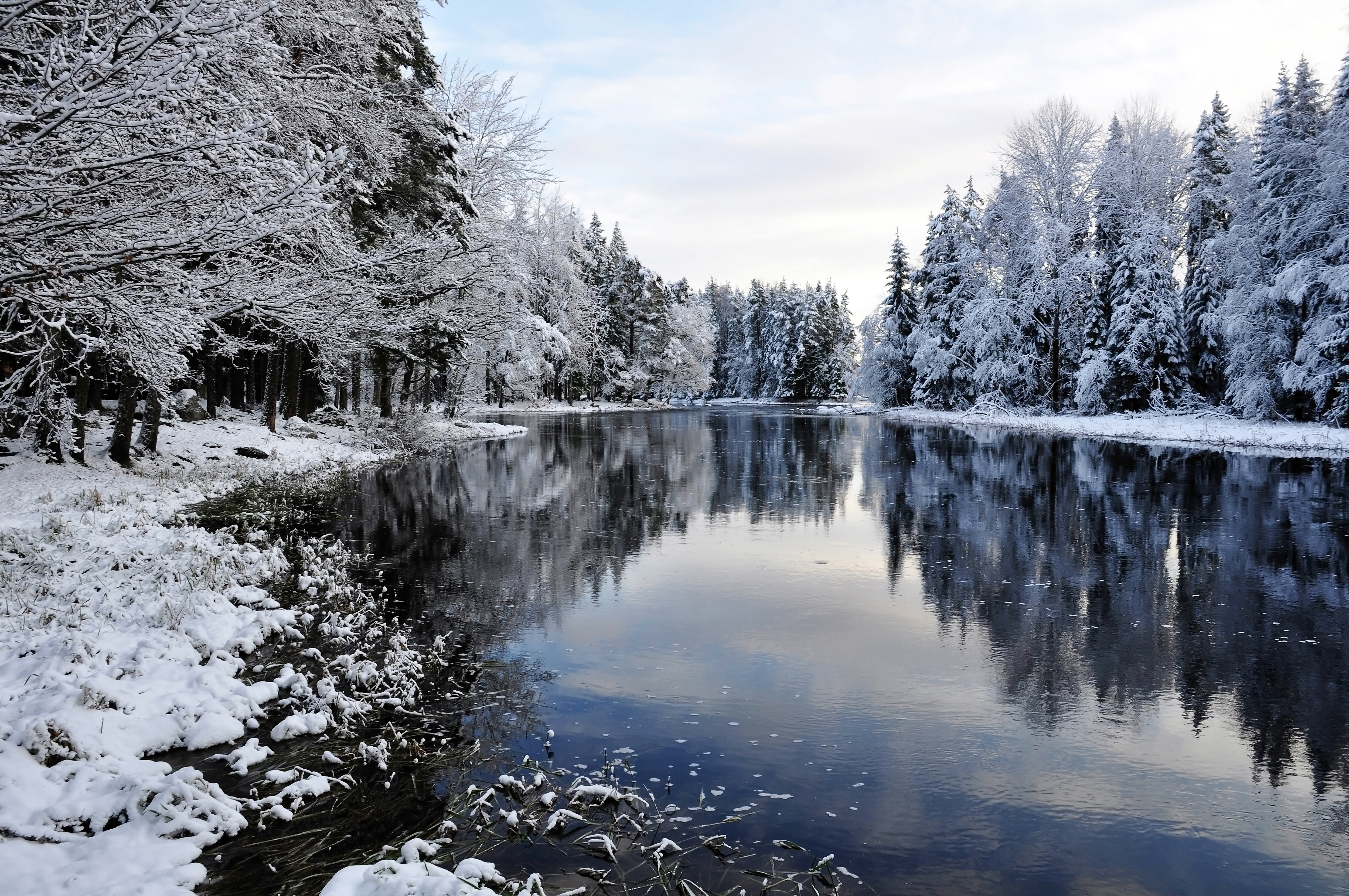 Winter River Background | Gallery Yopriceville - High-Quality ...