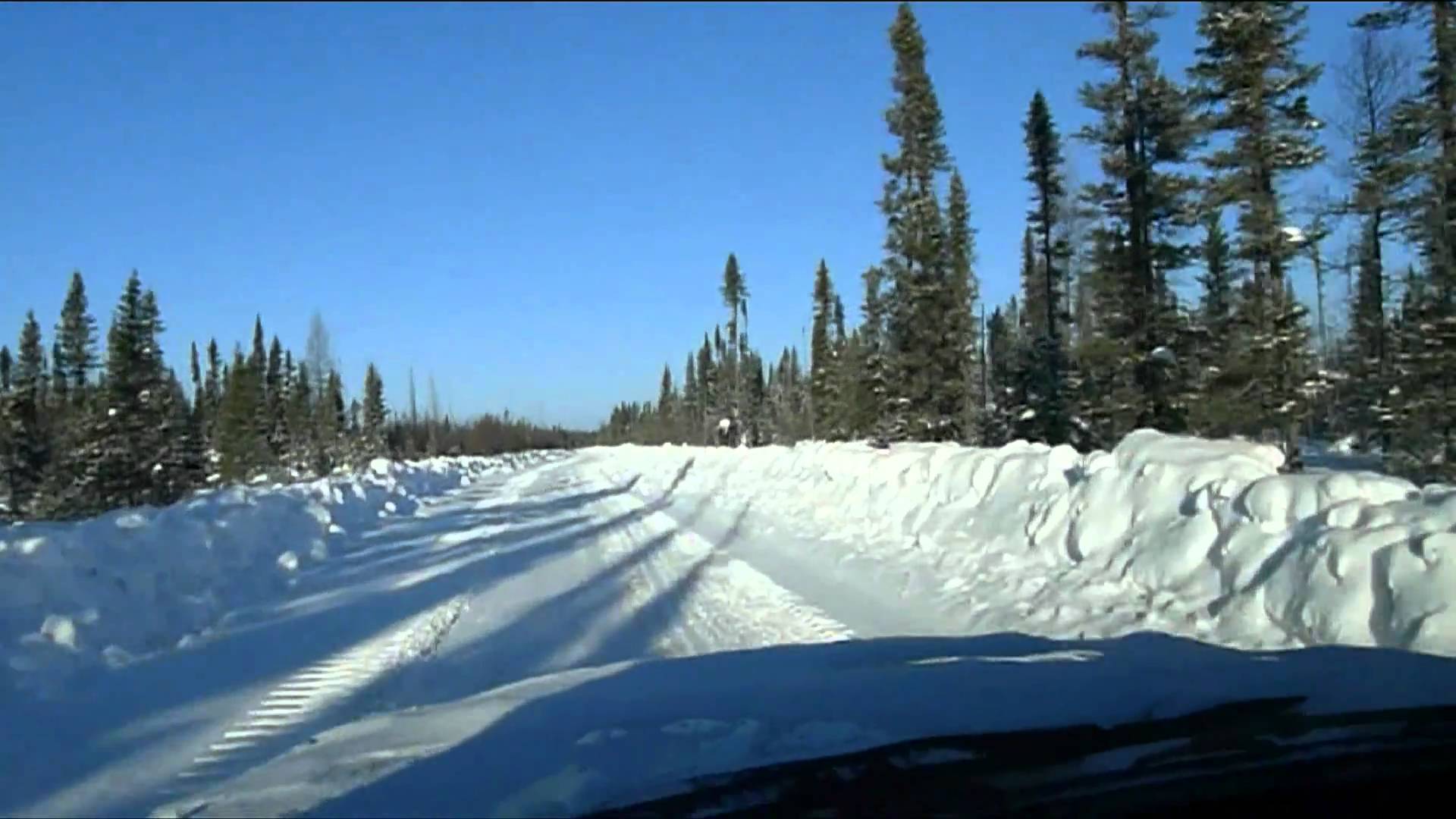 Winter road, Fort Hope, Ontario, February 2 + 7, 2011 - YouTube