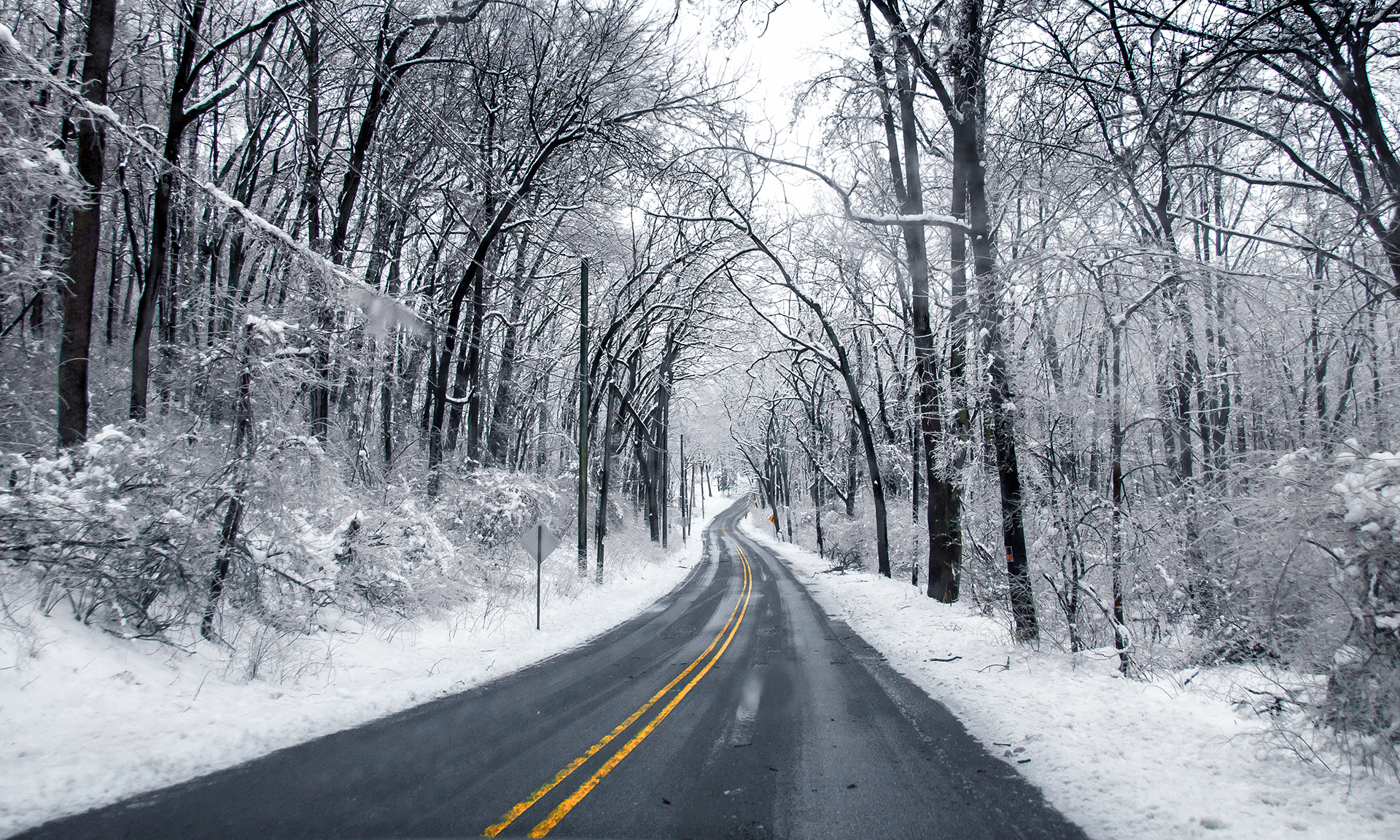 Snowy Winter Road | The Little GSP