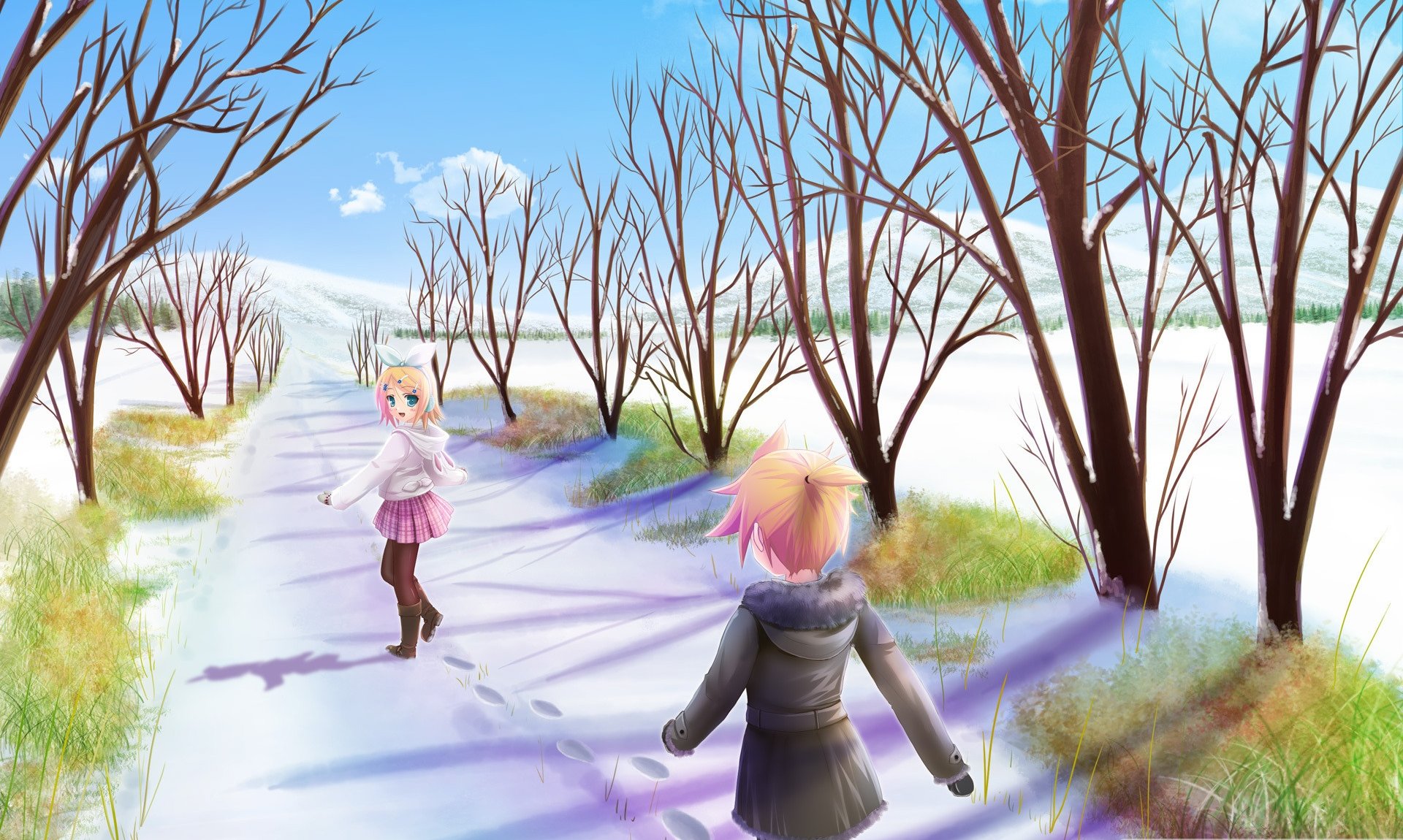 Anime Winter Scene - WallDevil