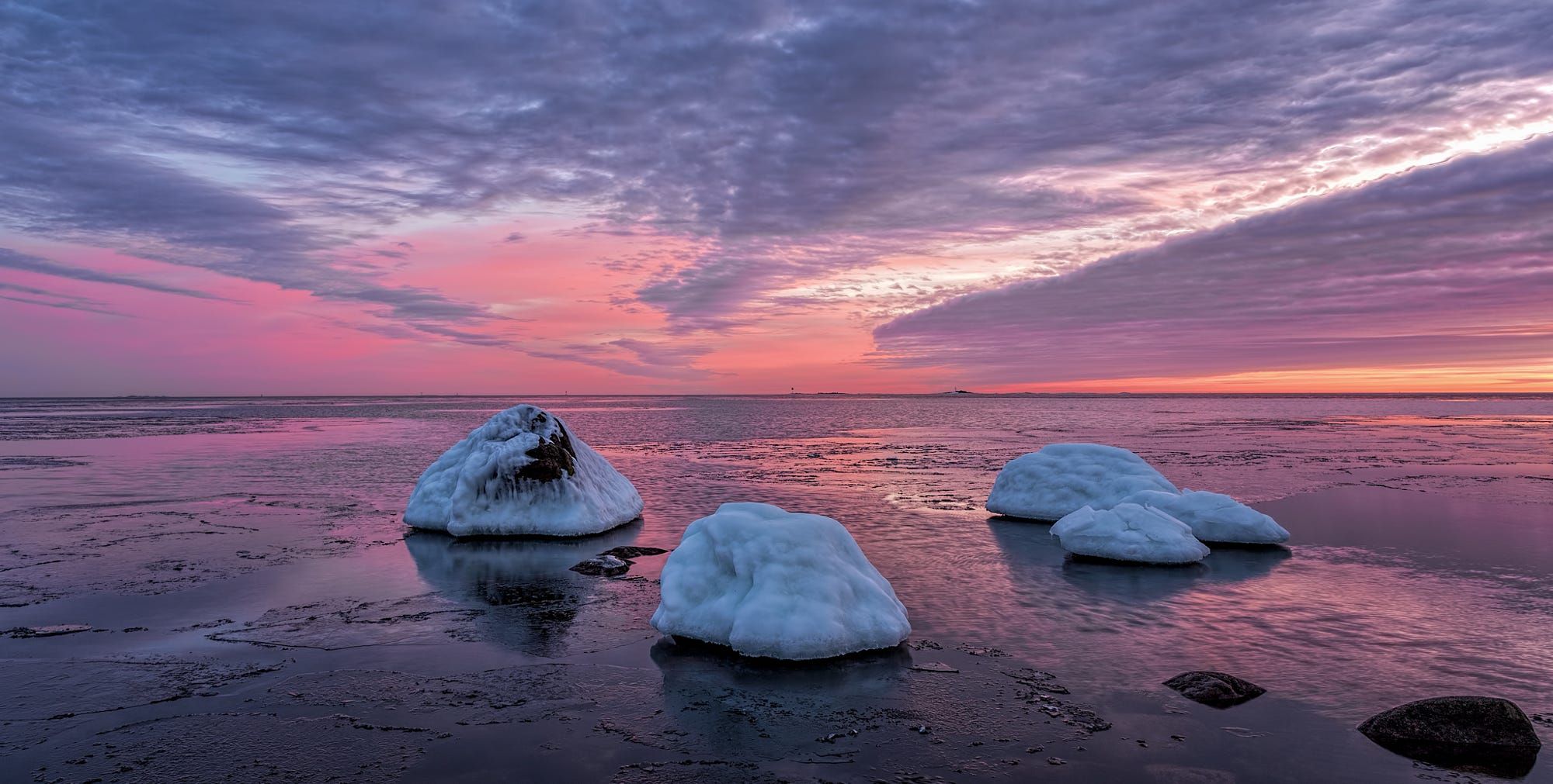 Winter Seascape от Jari Johnsson | ПЕЙЗАЖИ. БЕРЕГ | Pinterest