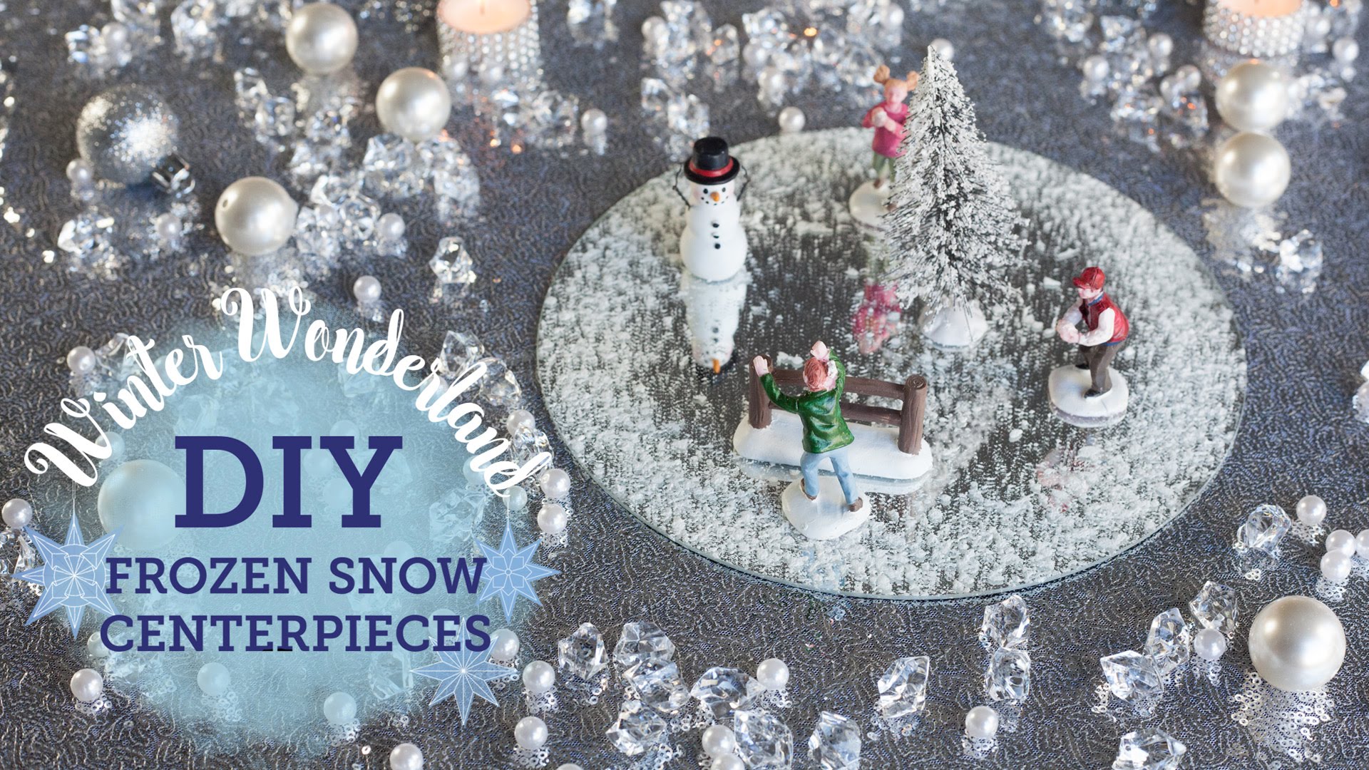 DIY Winter Wonderland: 2 Frozen Snow Centerpieces | BalsaCircle.com ...