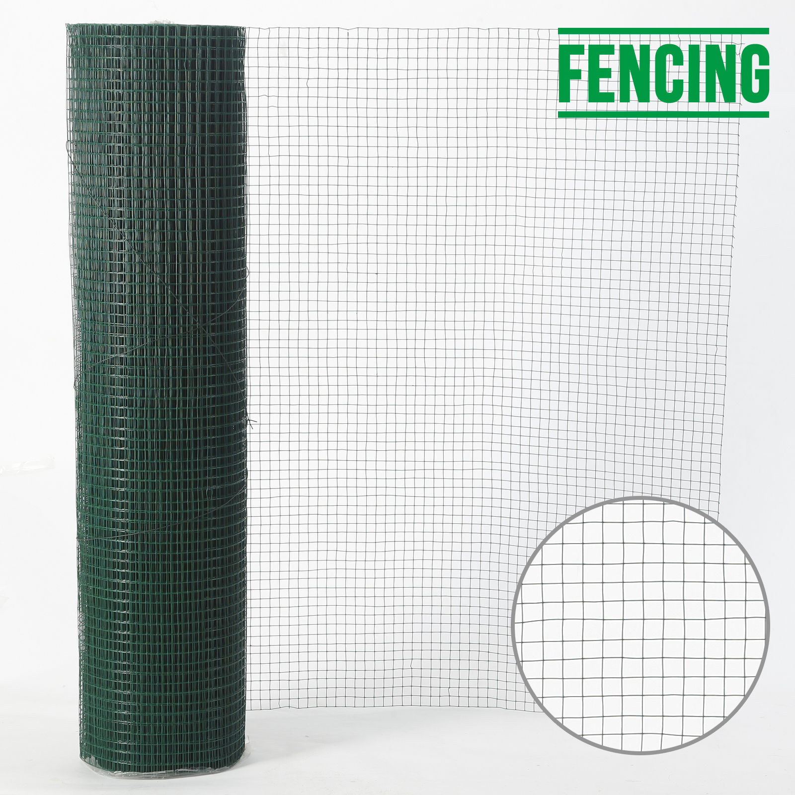 Details about Green PVC Coated Chicken Wire Mesh 30M Fencing Garden ...
