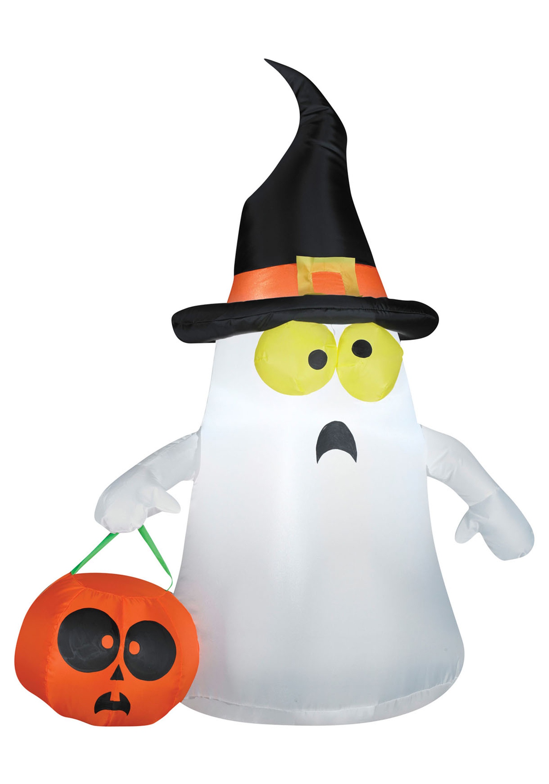 Outdoor Ghost with Witch Hat