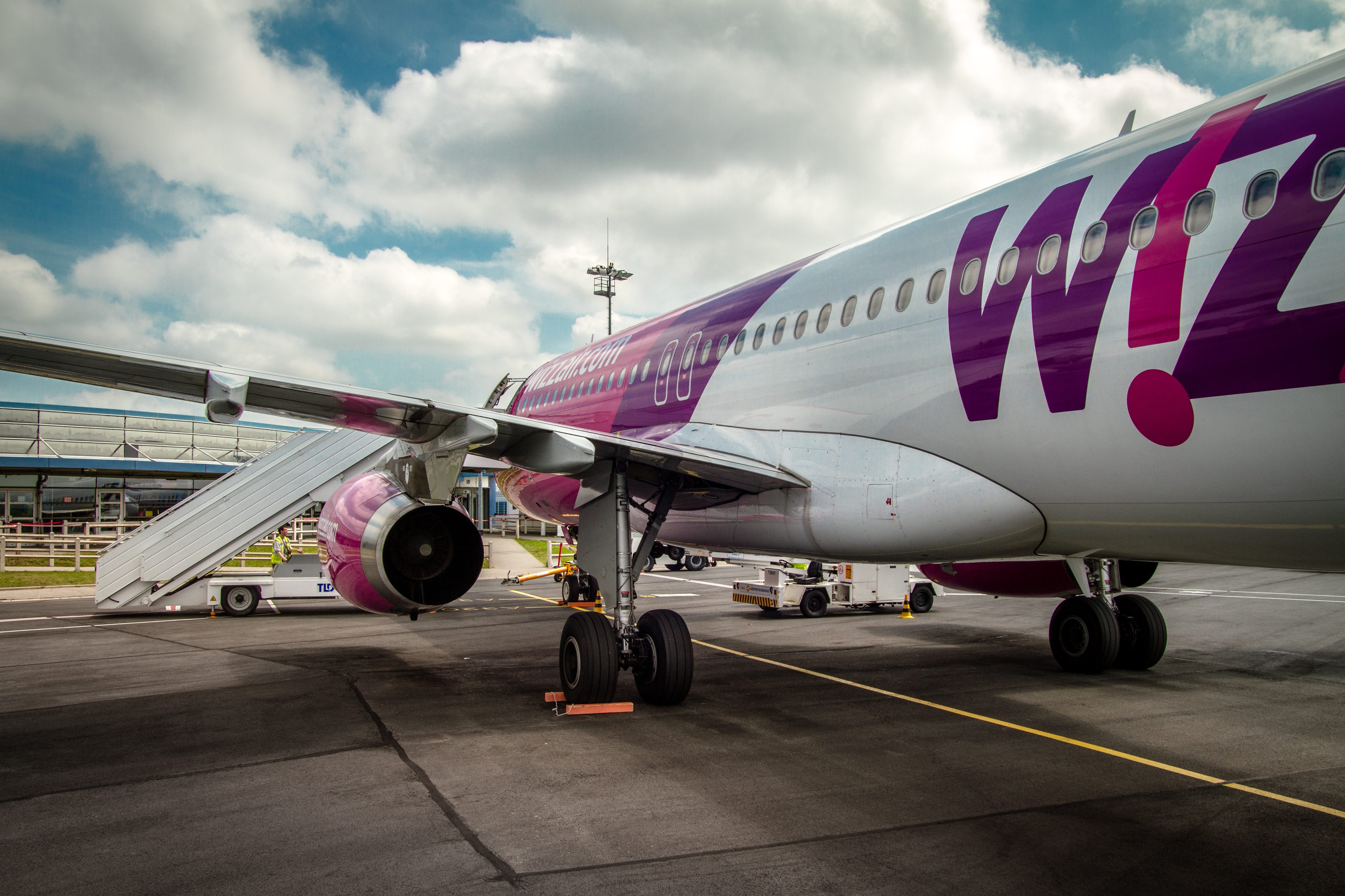 Wizzair Airbus A320 at Beauvais-Tille airport, Airbus, Aircraft, Airlines, Airplane, HQ Photo