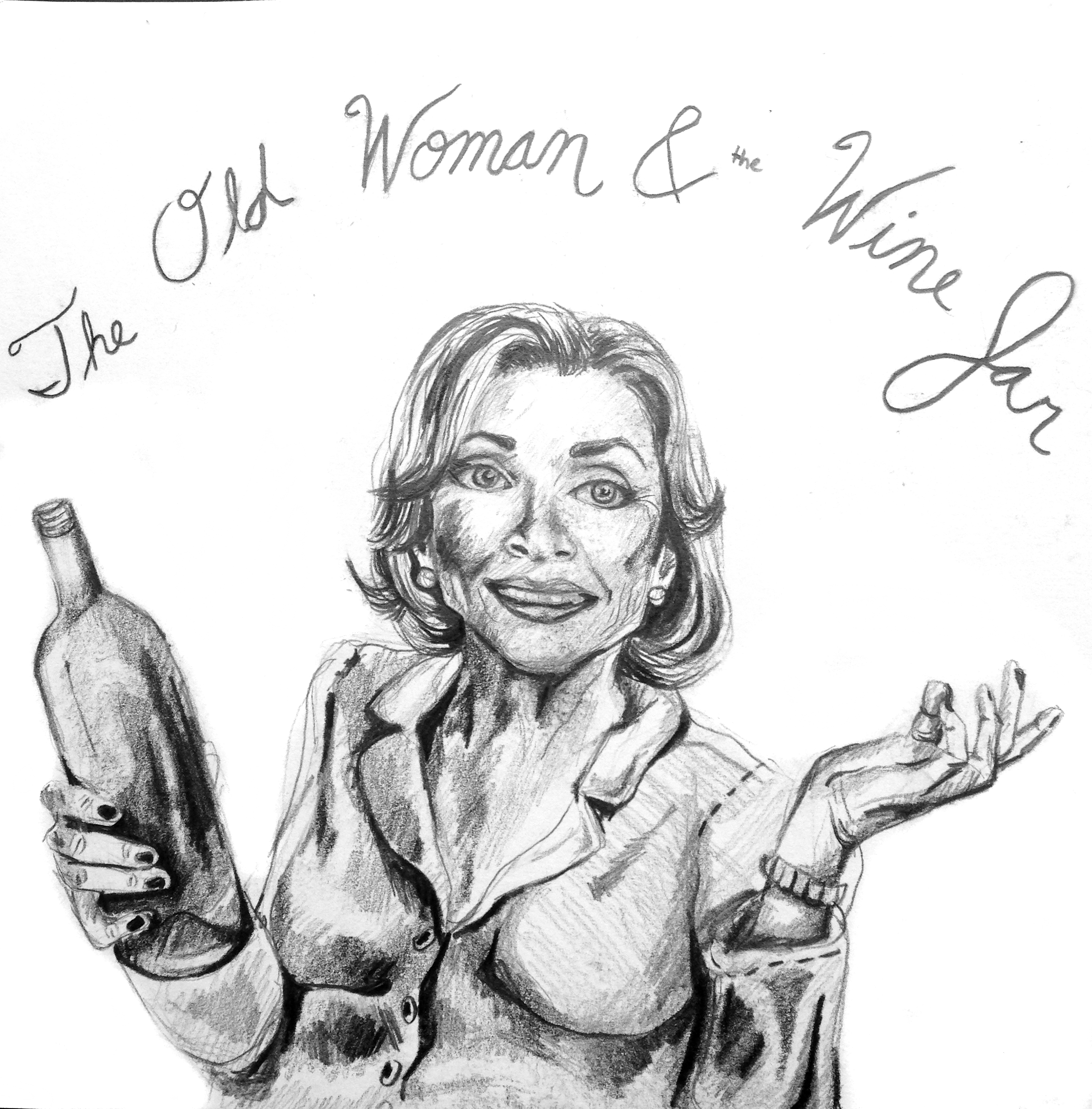 Woman and the wine photo