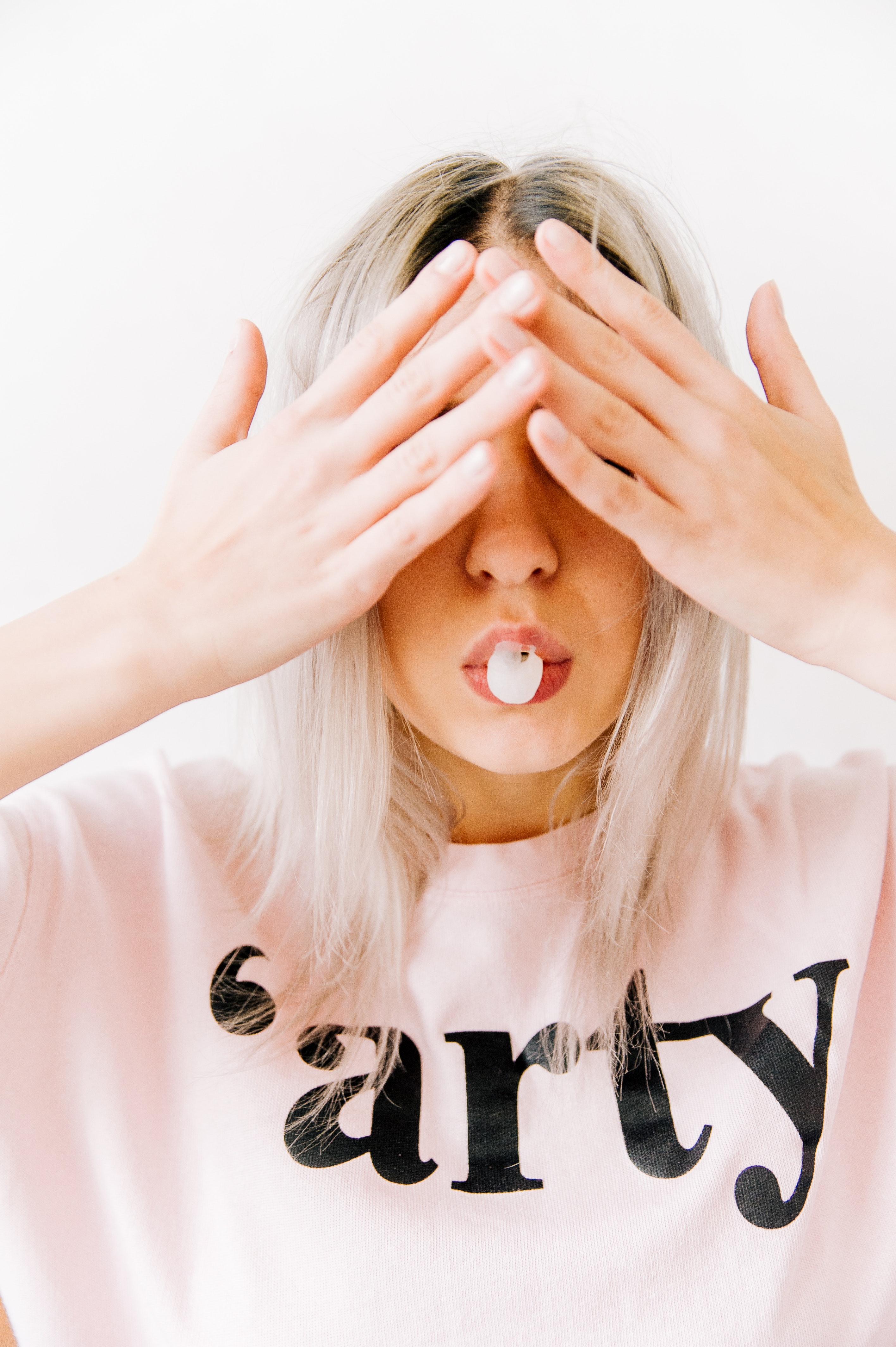 Woman Covering Her Two Eyes, Adult, Lady, Stylish, Style, HQ Photo