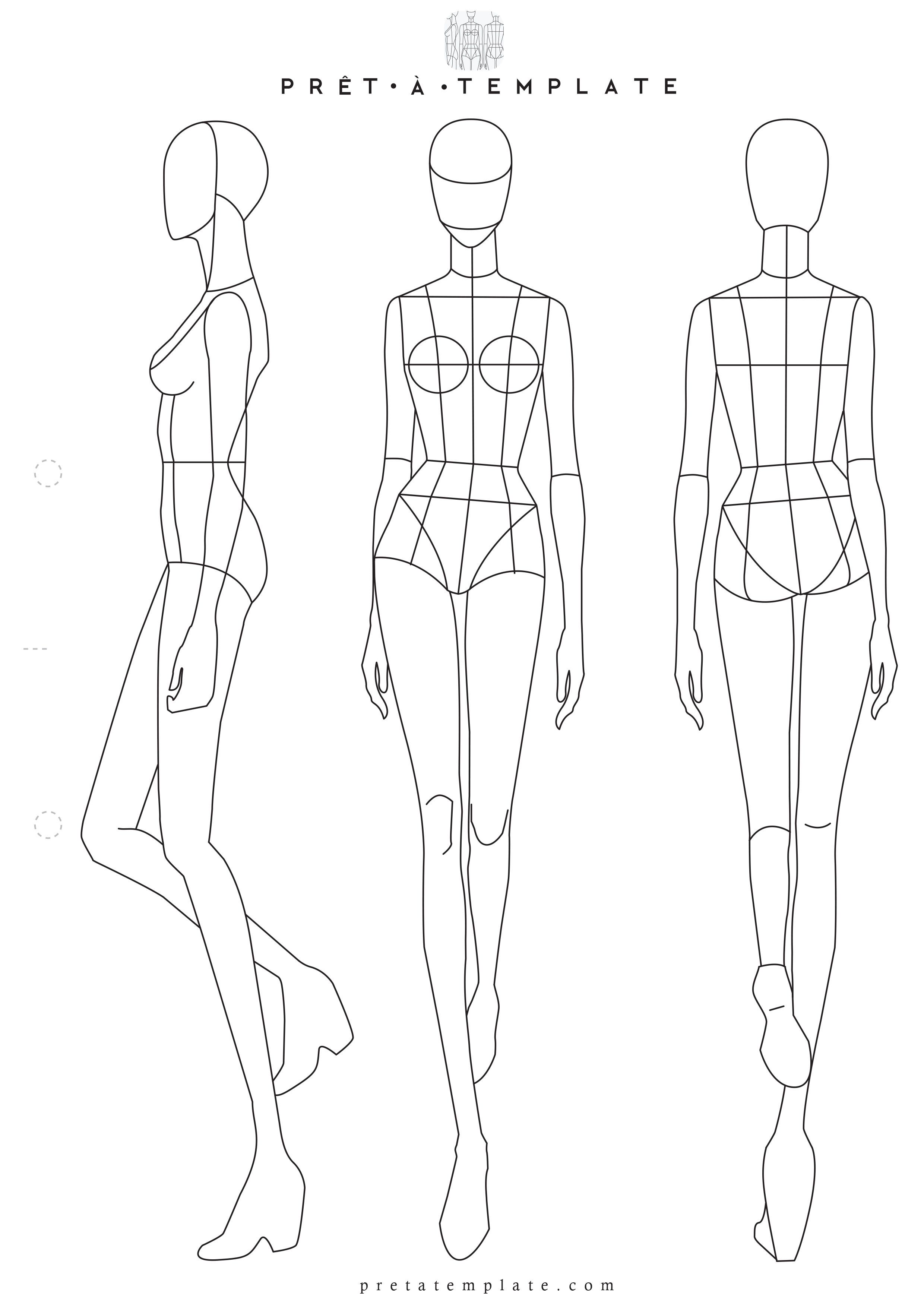 Woman body figure fashion template (D-I-Y your own Fashion ...