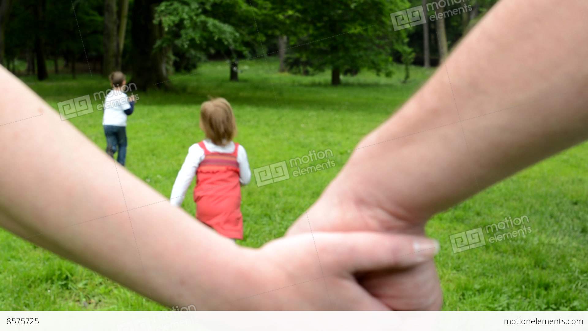 Family - Man And Woman Holding Hands - Detail - Children (siblings ...