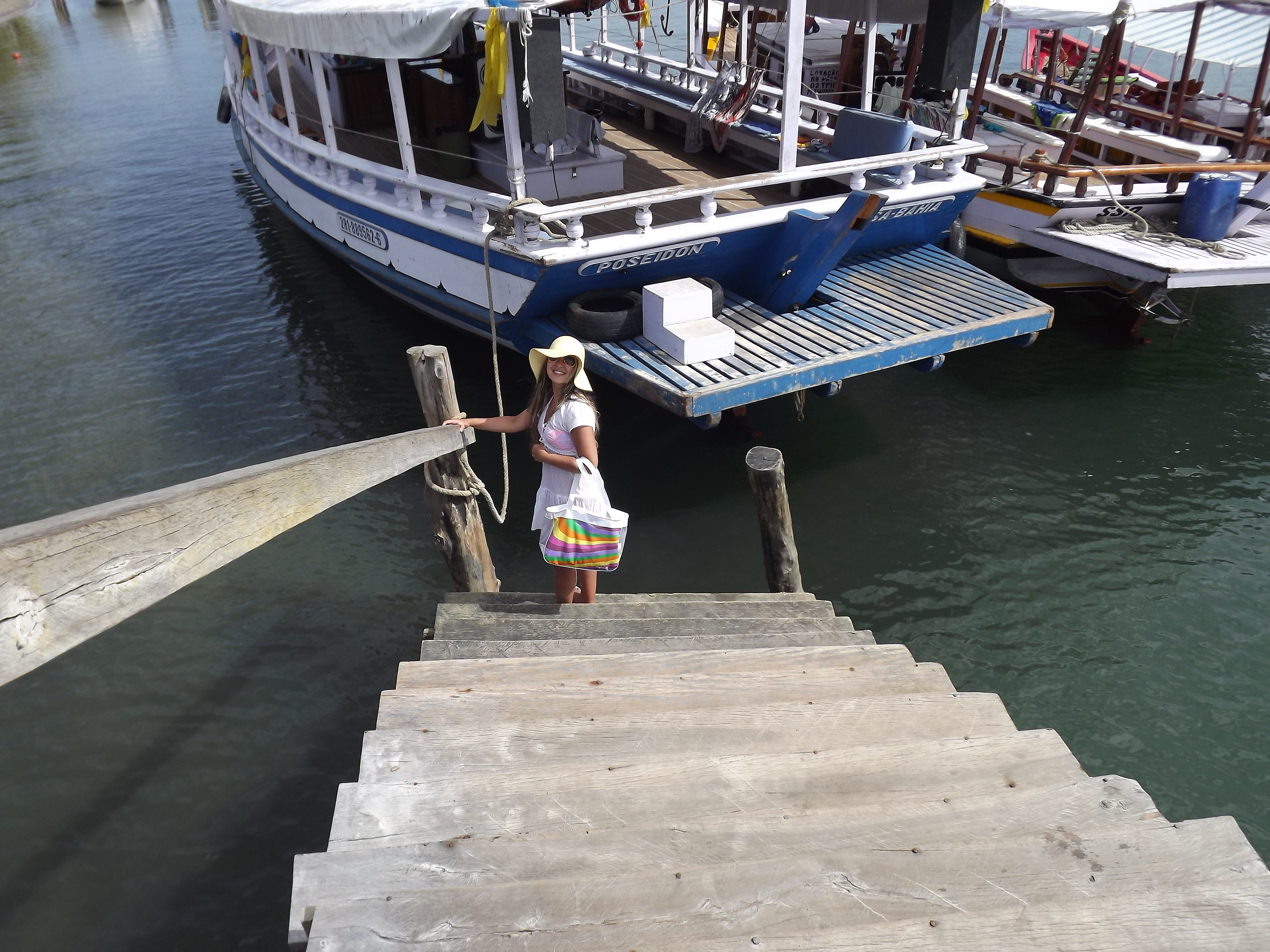 Woman in a pier photo
