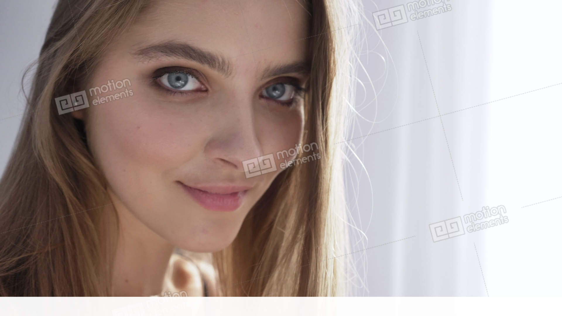 Young Beautiful Caucasian Woman Looking At Camera, Portrait ...