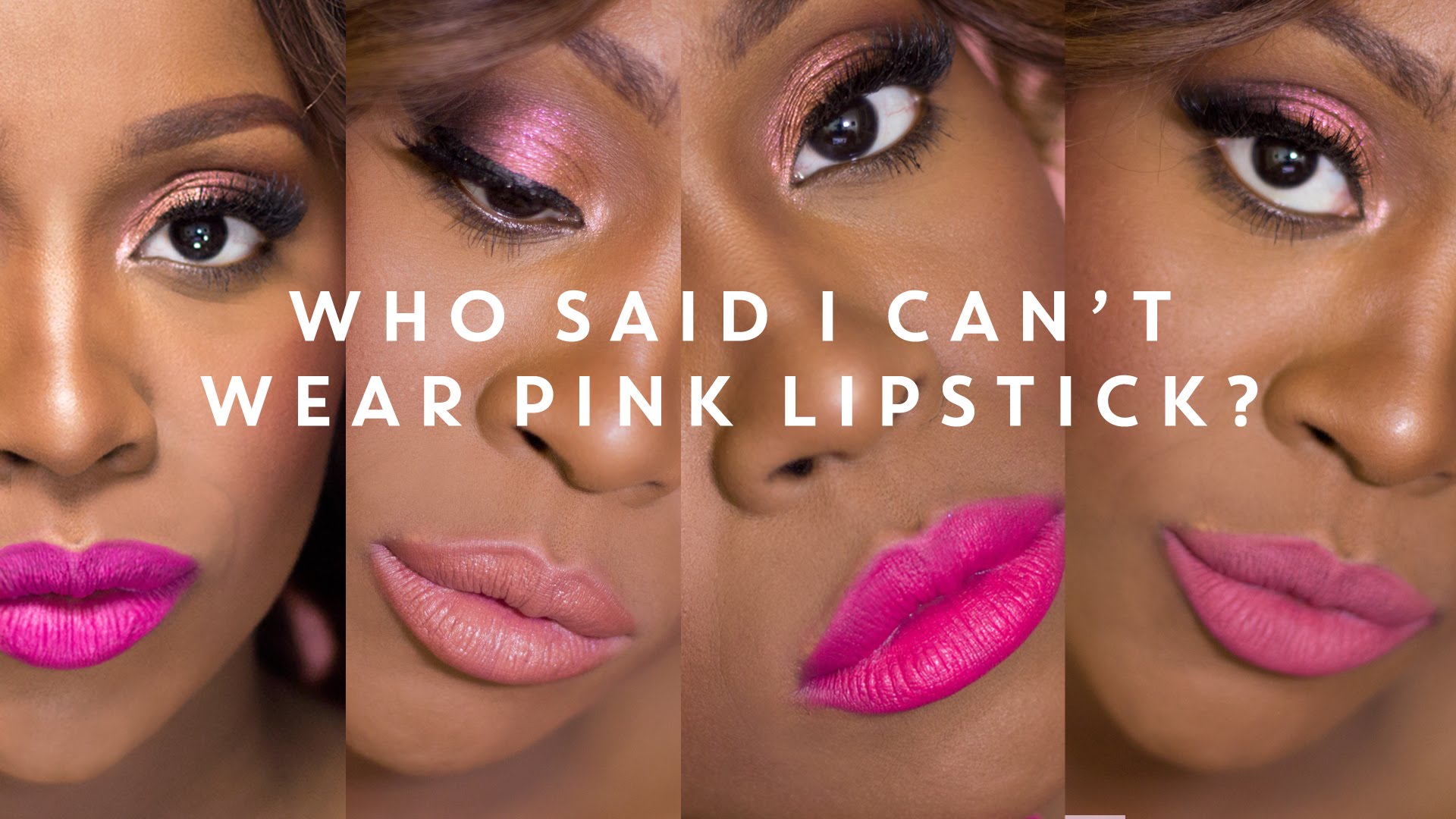 Pink Lipsticks Lookbook for DARK SKIN | Breast Cancer Awareness ...