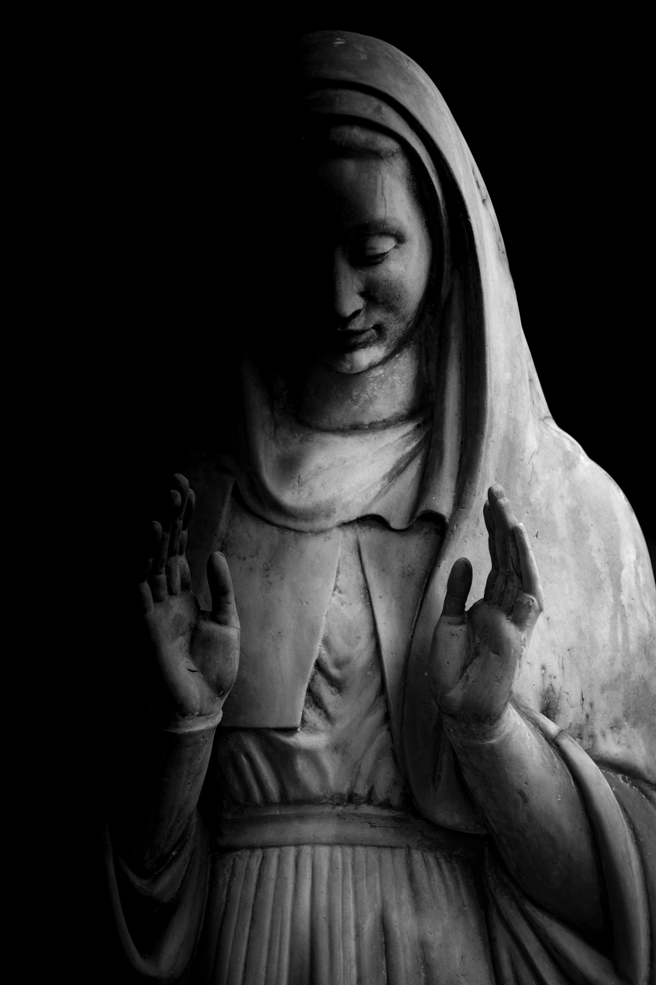 Sad Woman Praying Free Stock Photo - Public Domain Pictures