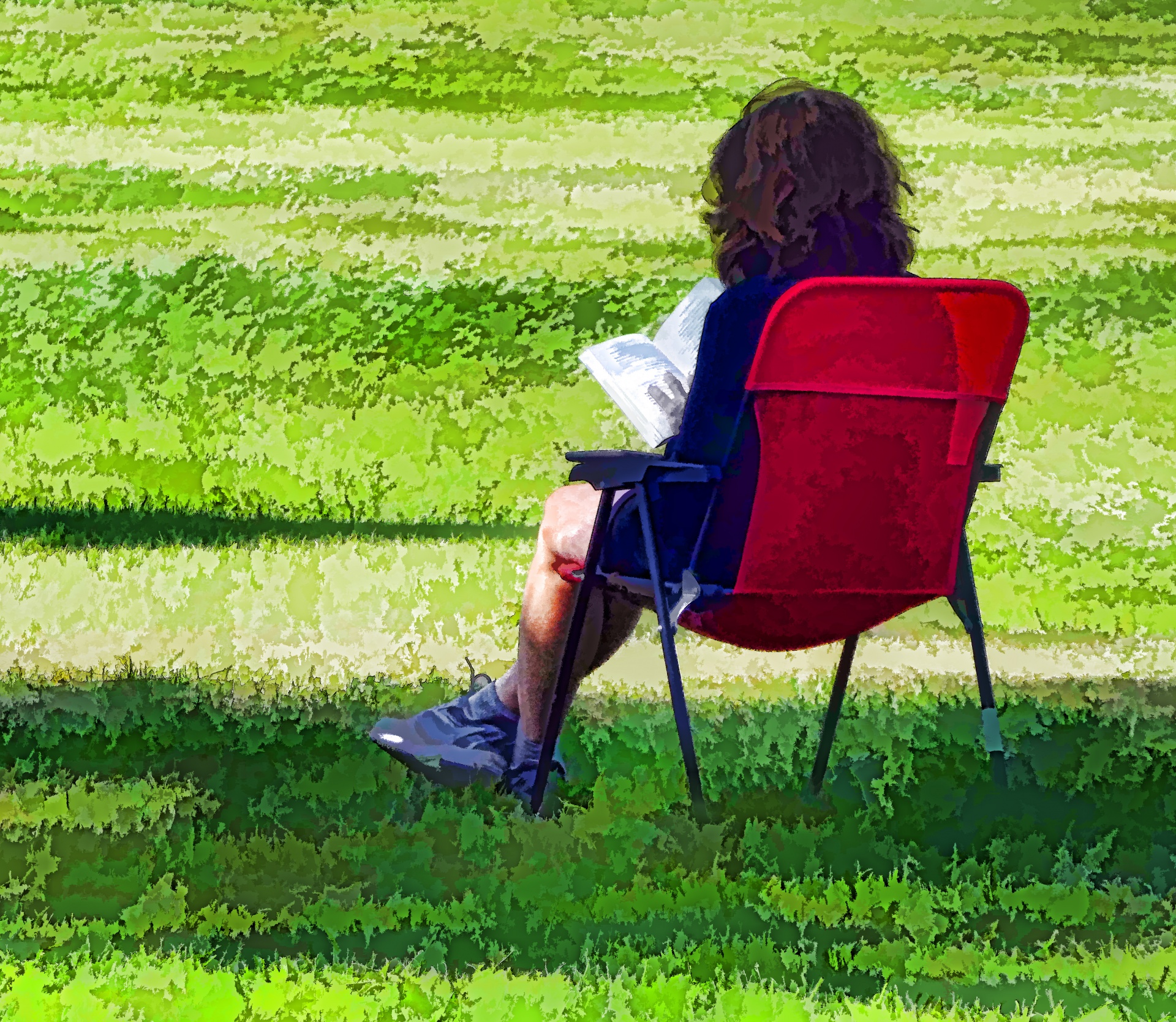 Woman Reading Book In The Park Free Stock Photo - Public Domain Pictures