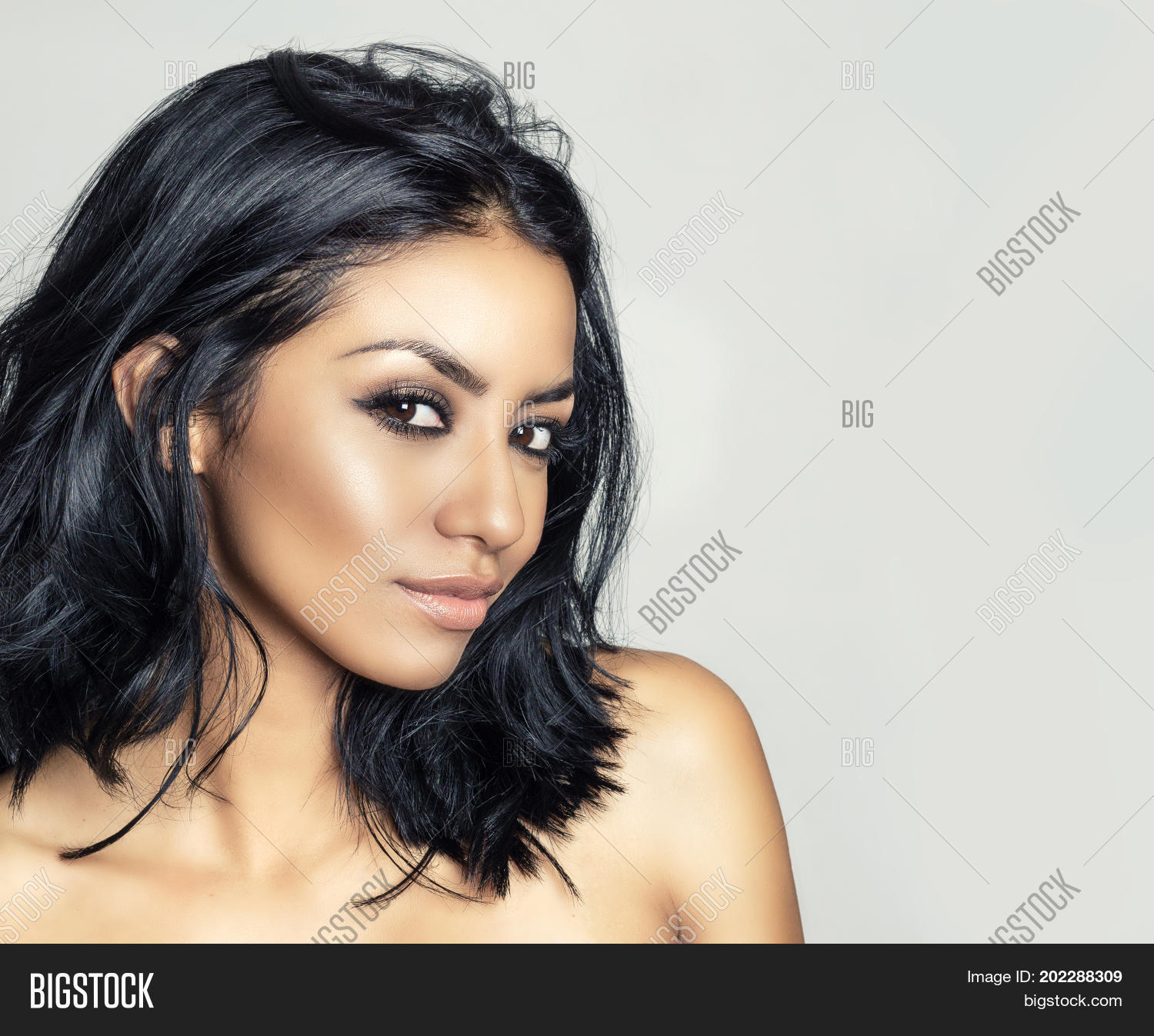 Beautiful Young Woman's Face Sly Image & Photo | Bigstock