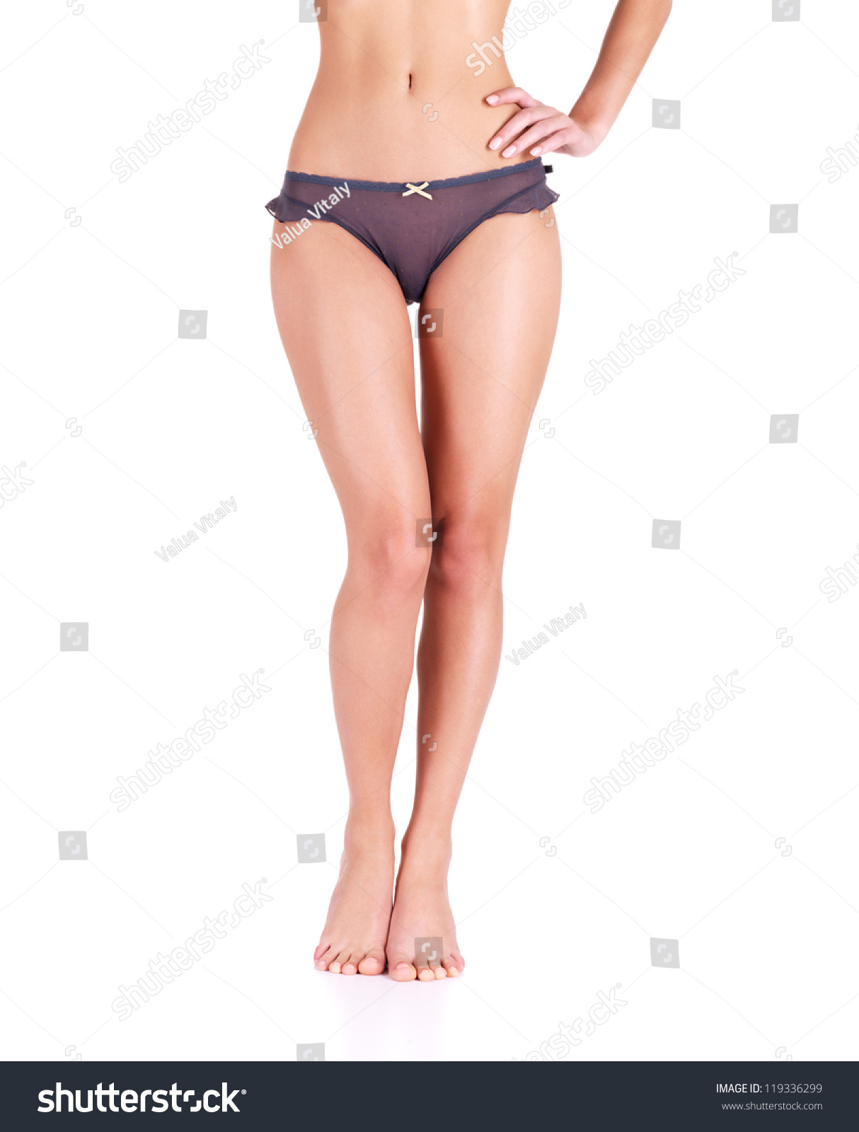 Beautiful Long Women Legs Isolated On Stock Photo (100% Legal ...