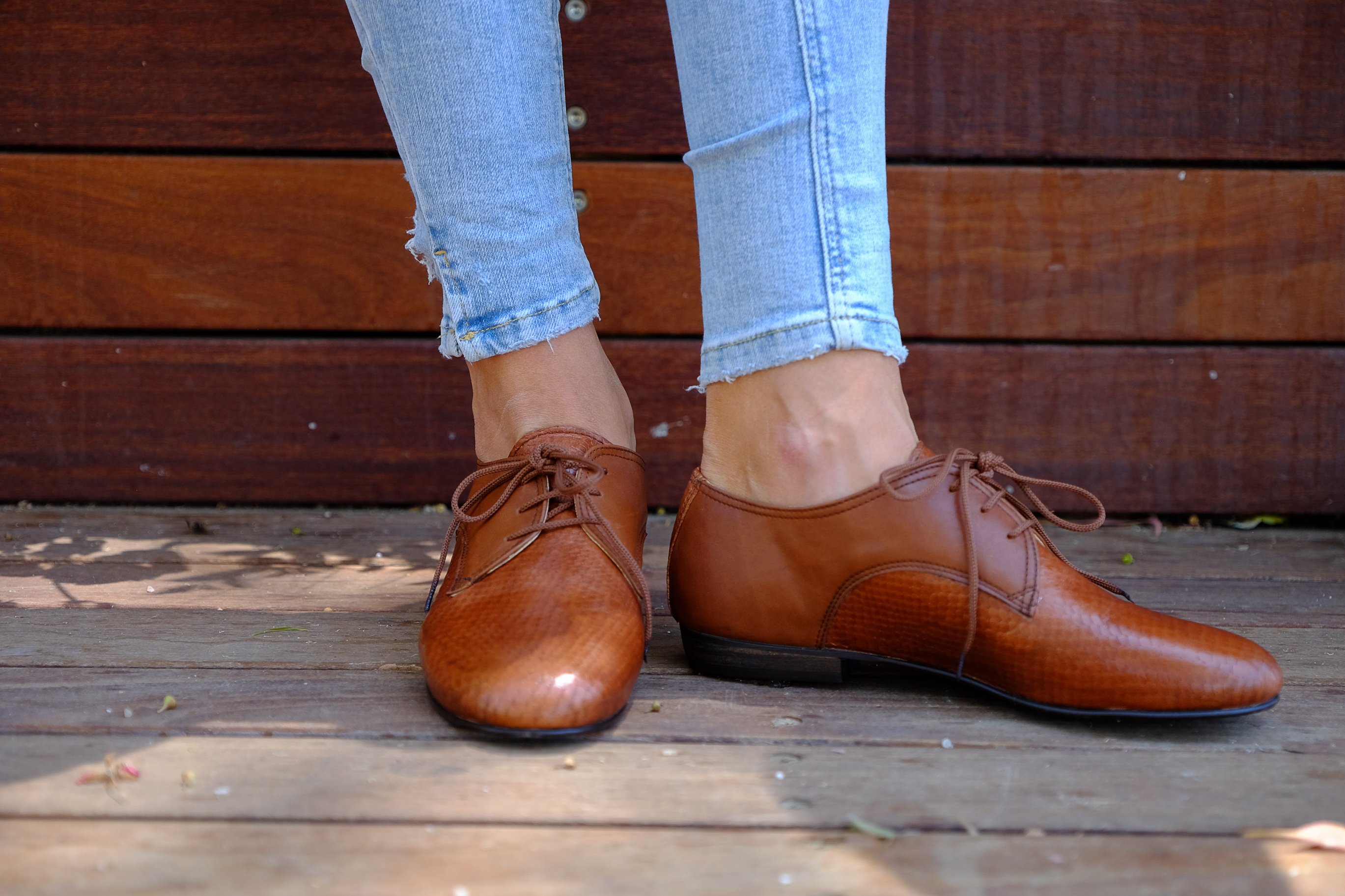 Shanti's Brown Oxford , Women Shoes, Leather Shoes, Also Large Size ...