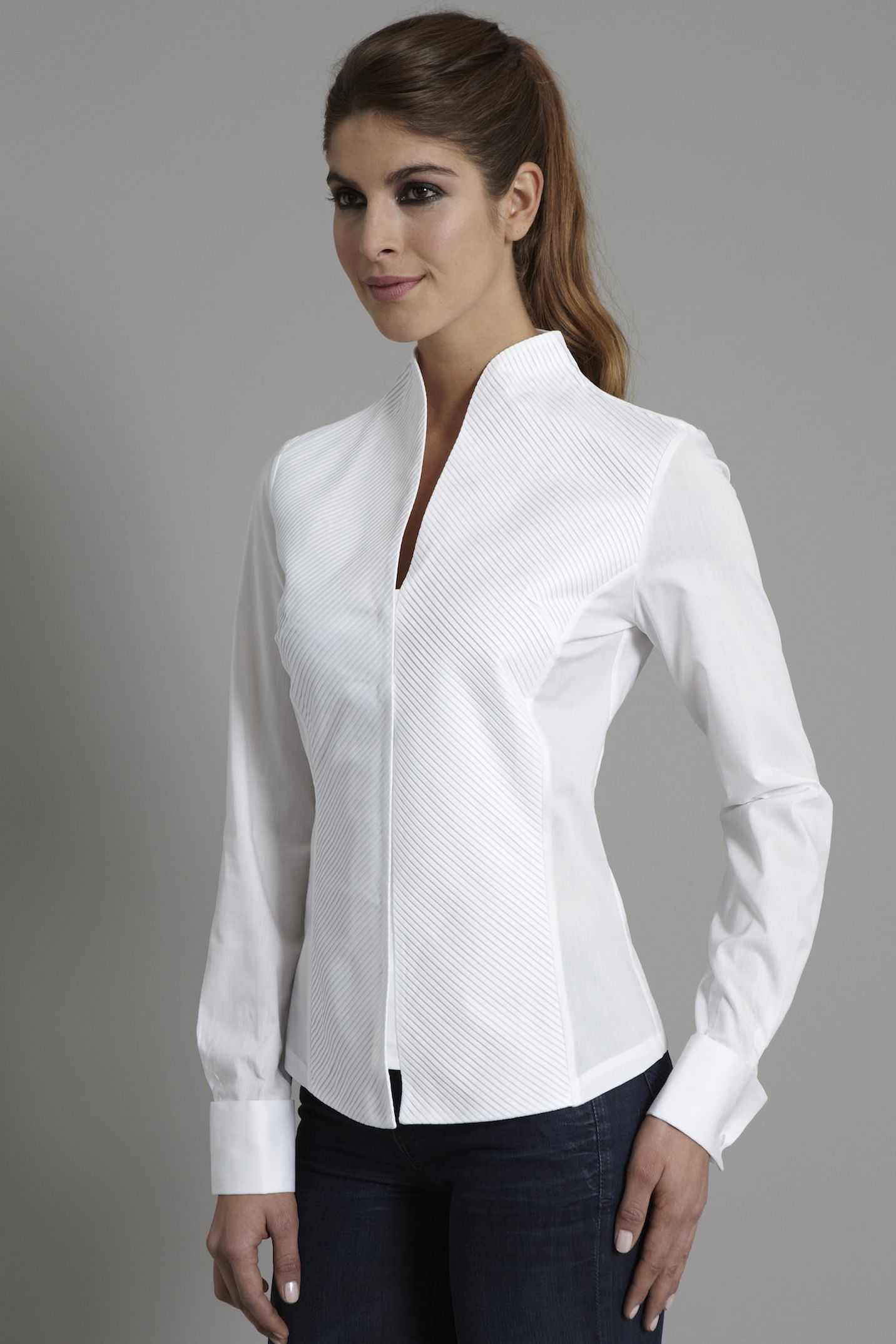 Penelope White Shirt | Collar shirts, Contemporary and Modern