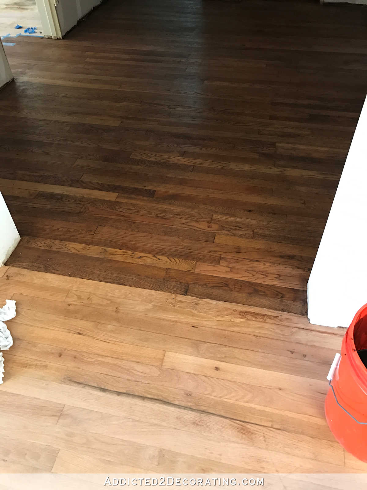 Adventures In Staining My Red Oak Hardwood Floors (Products & Process)