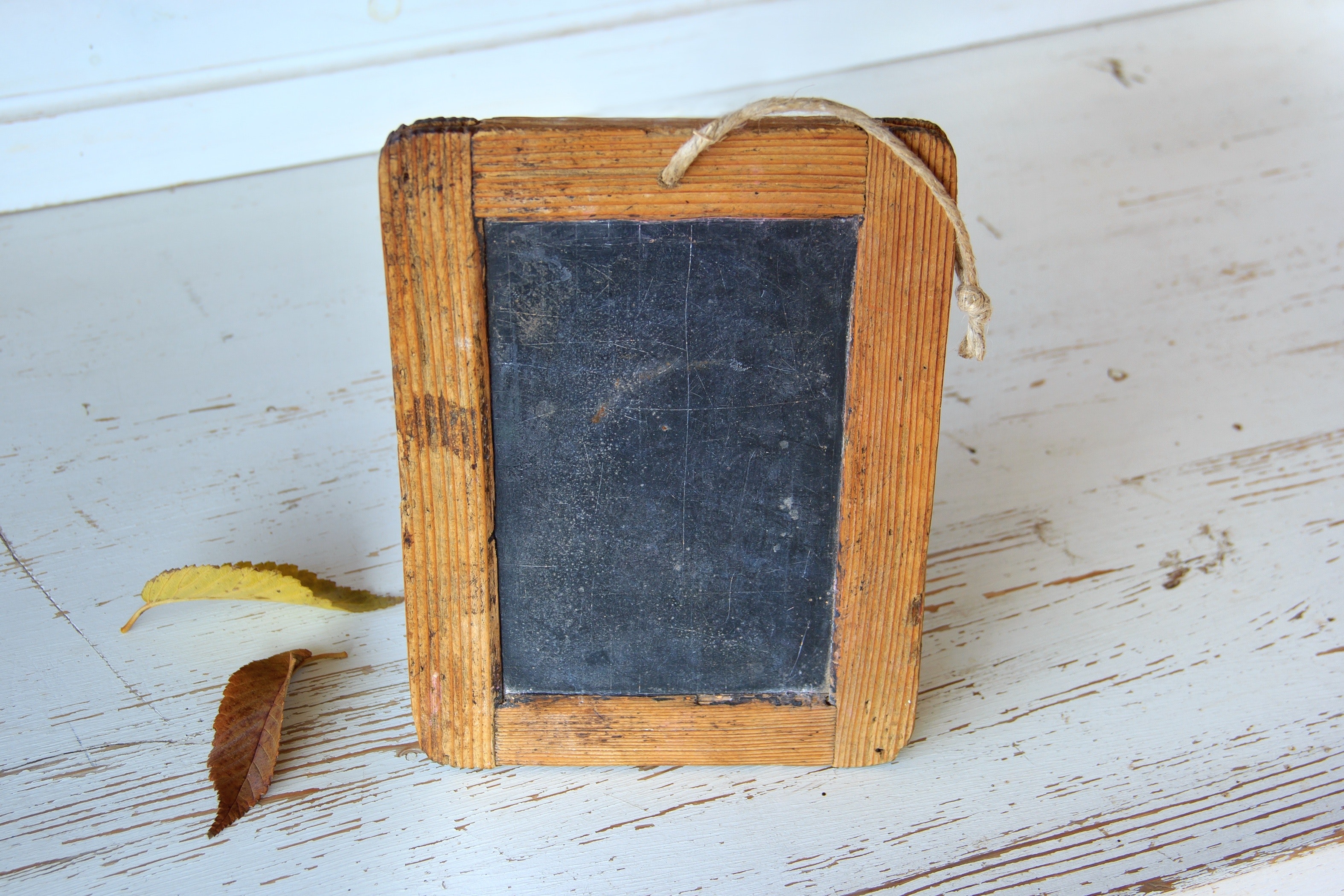 Wood frame mini chalk board photo