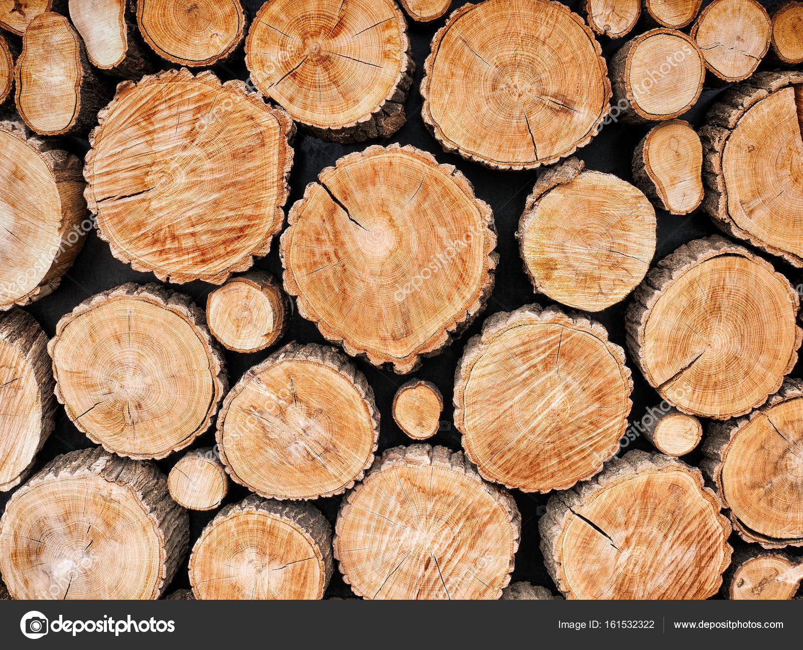 Wood logs background — Stock Photo © MarBom #161532322