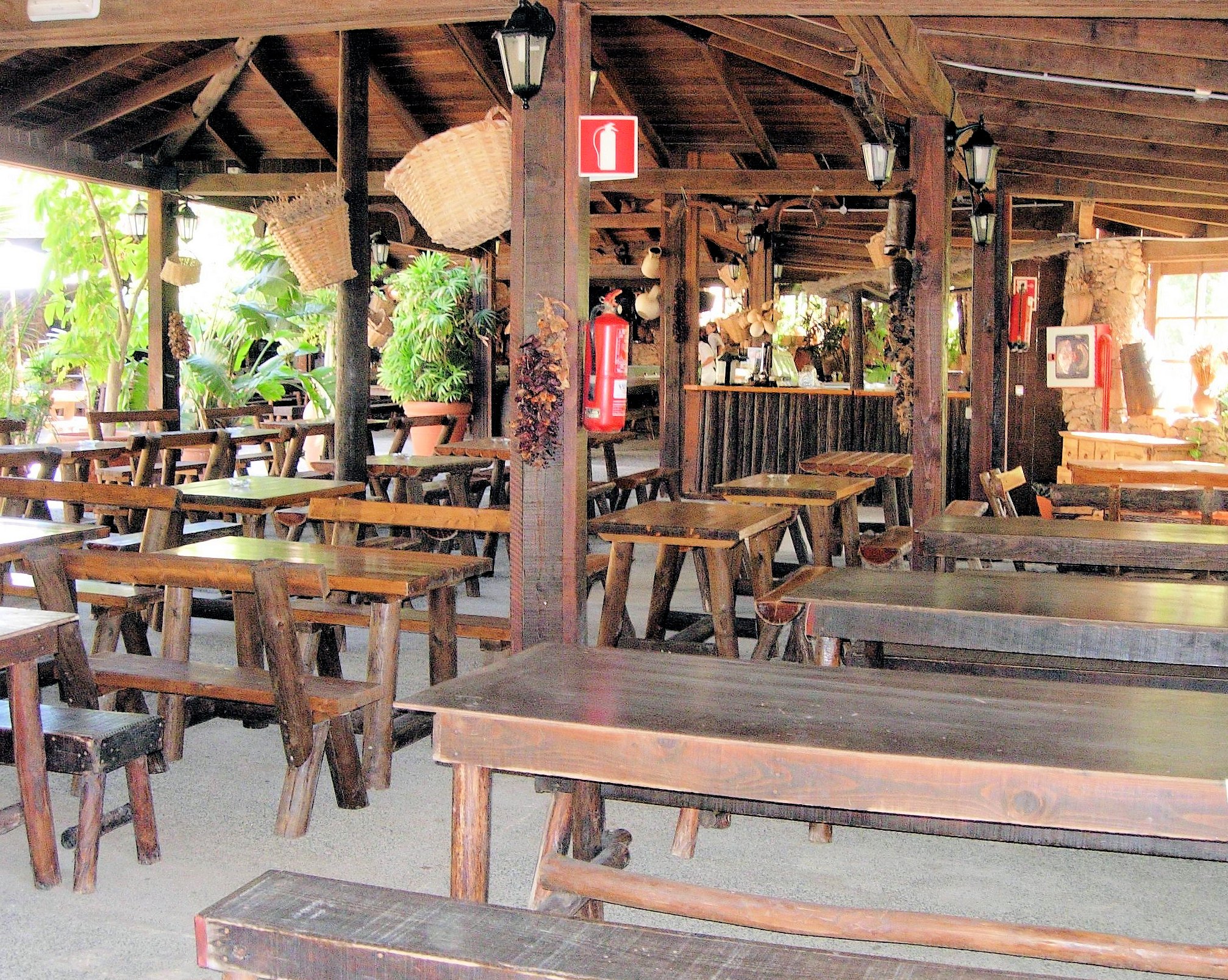 Wooden bar in fuerteventura photo