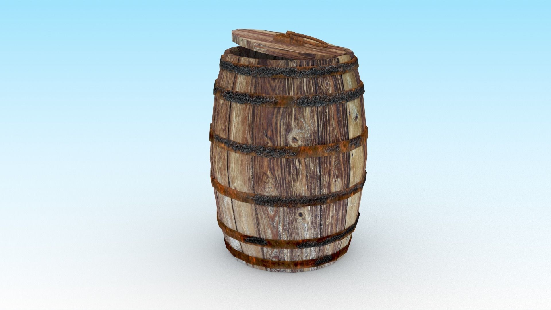 Wooden barrel 3 3D asset | CGTrader