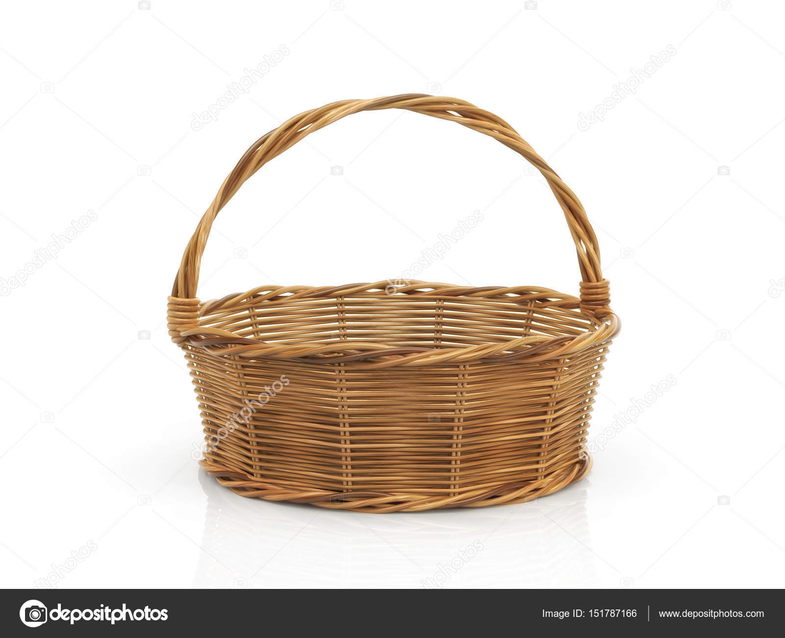 Wooden basket photo