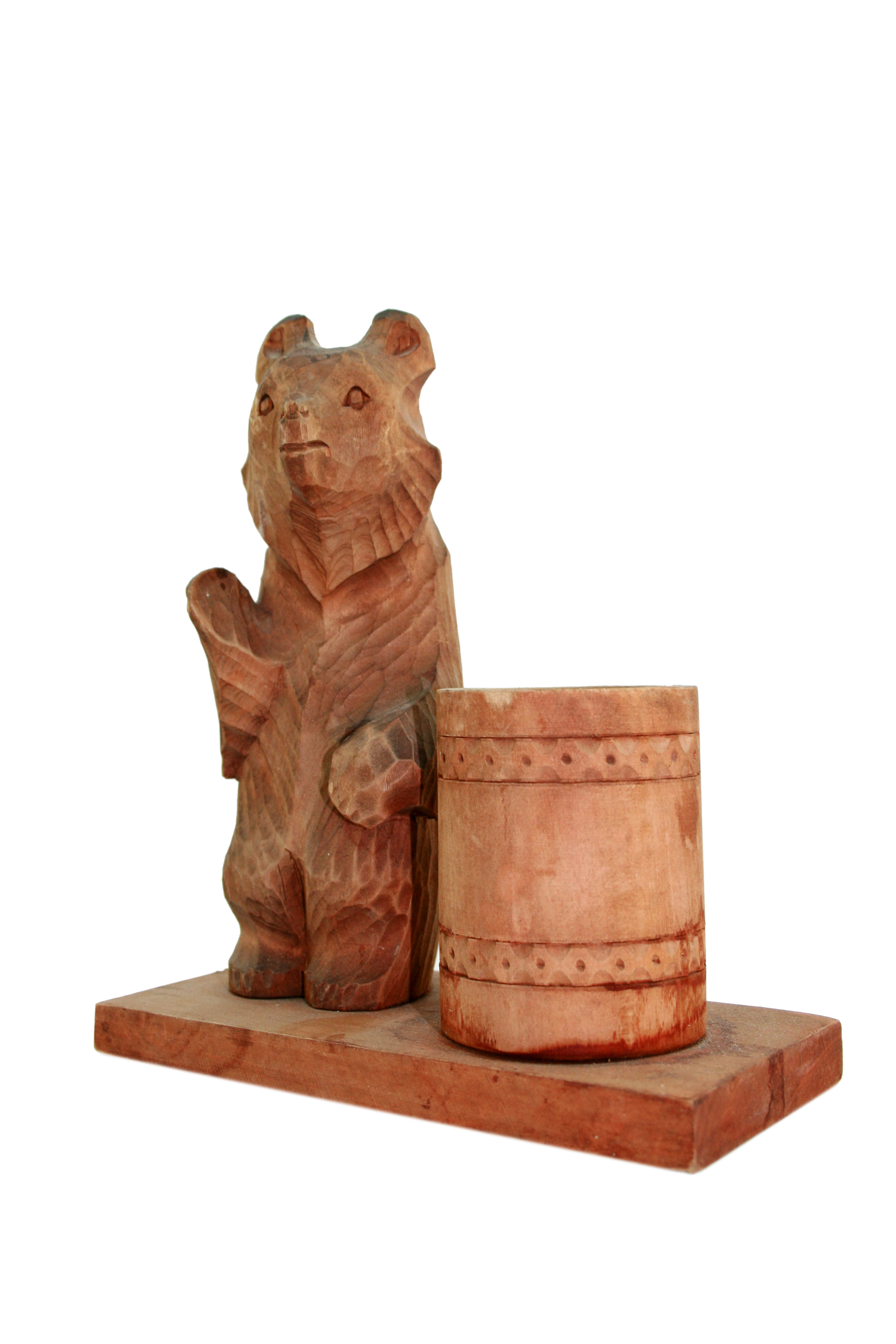 Wooden bear, Bear, Object, Wood, Vintage, HQ Photo